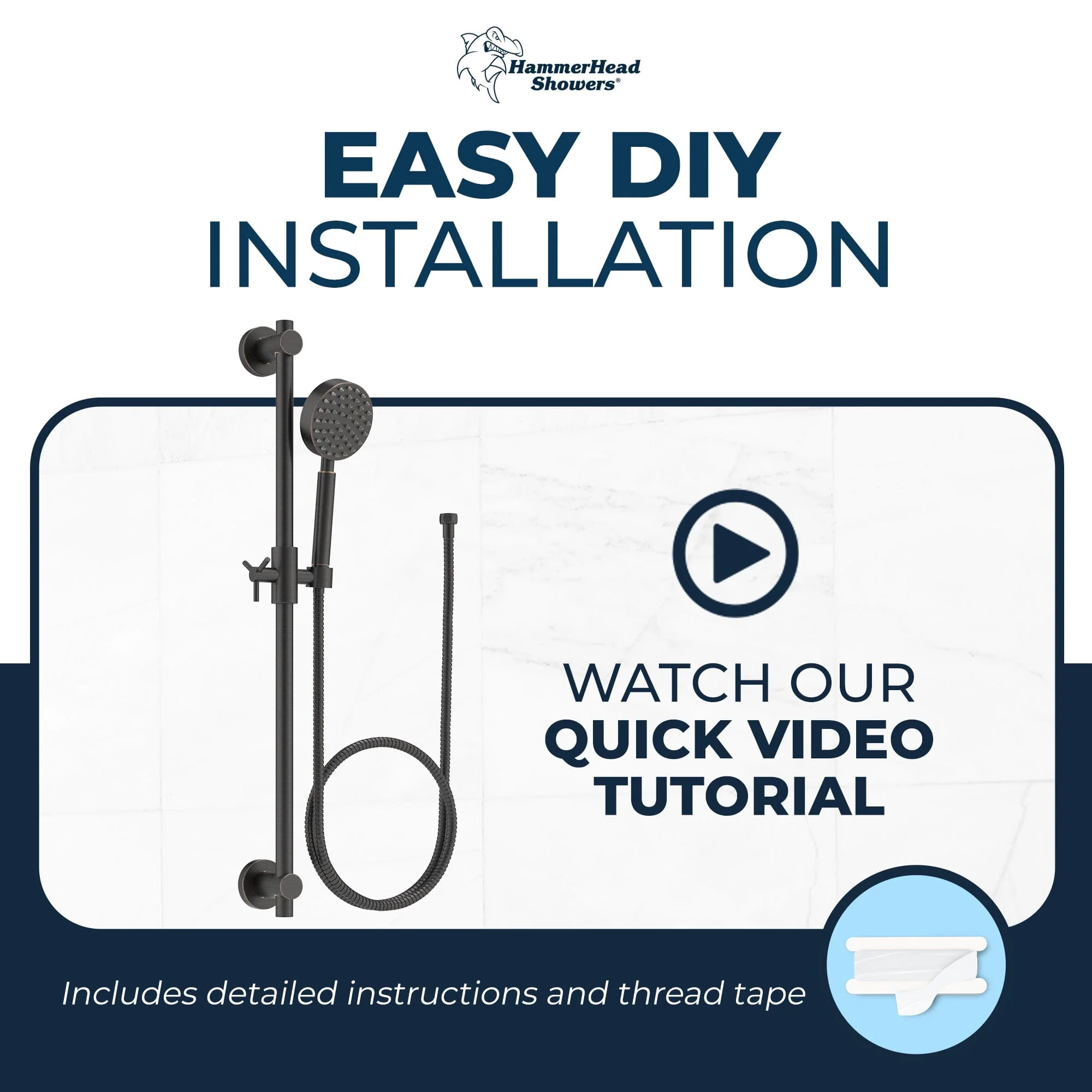 Slide Bar with Handheld Shower Head Set