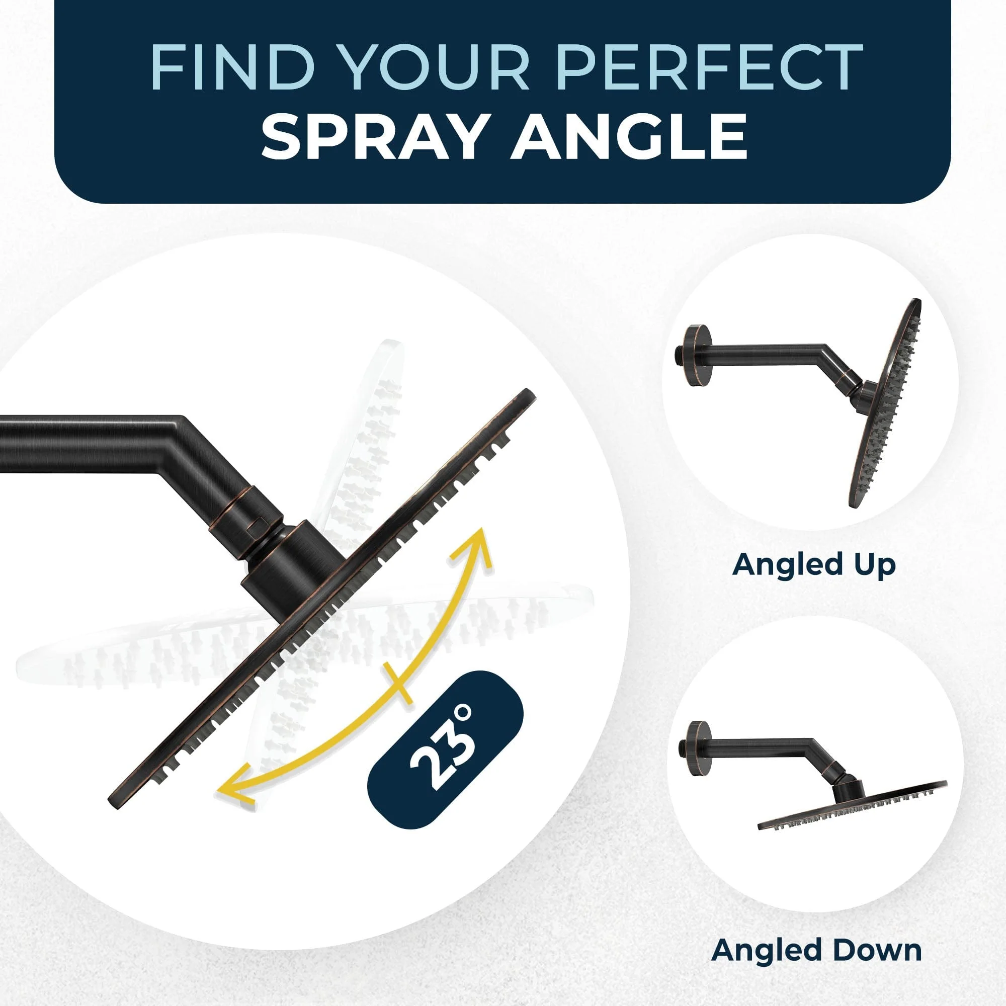 8 Inch Rain Shower Head with Shower Head Filter