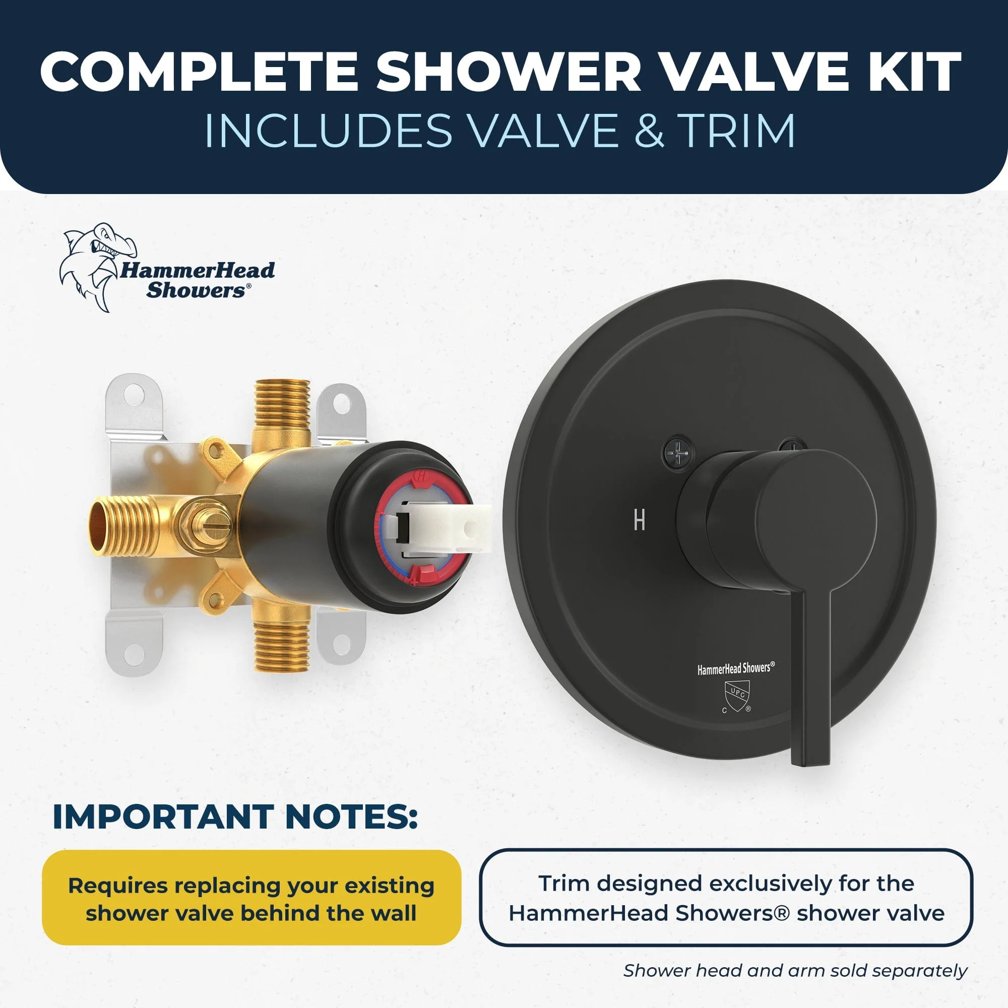 1-Handle Shower Valve with Trim Kit
