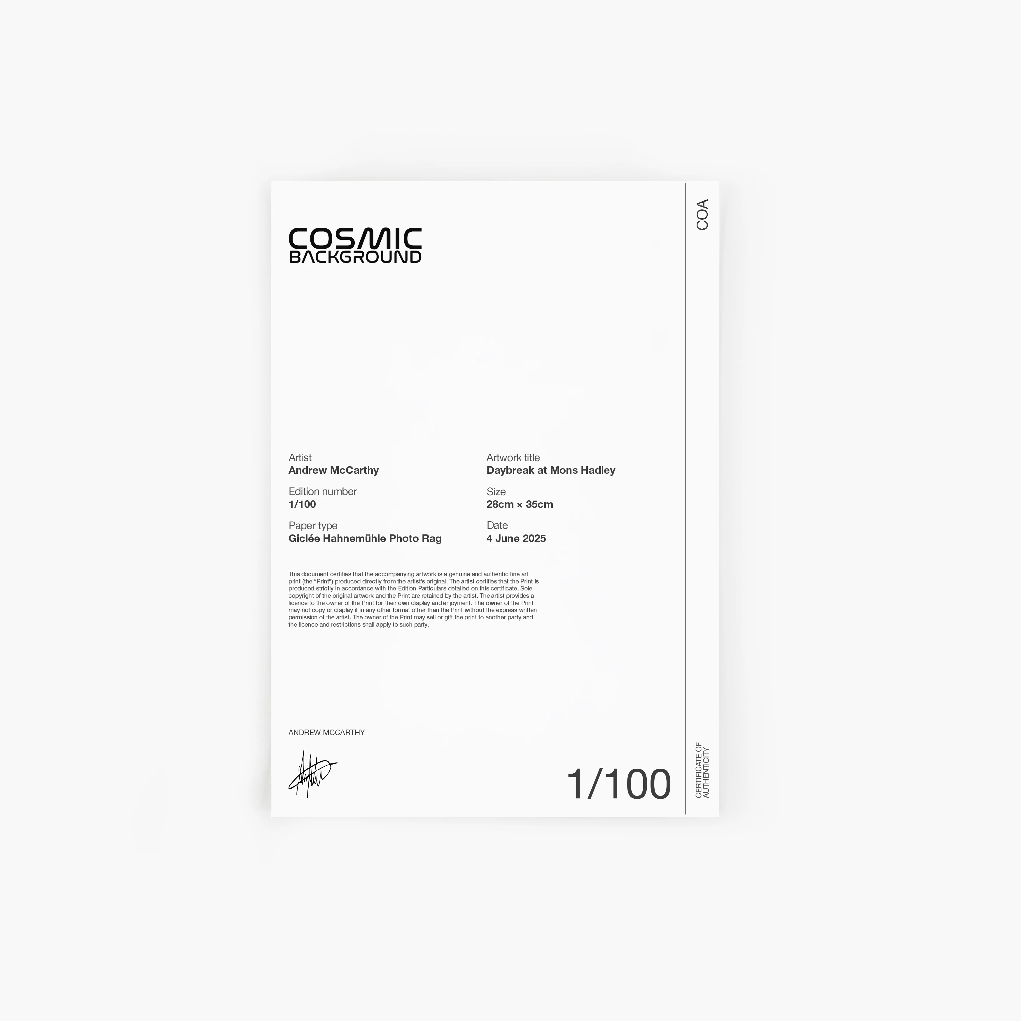 Daybreak at Mons Hadley