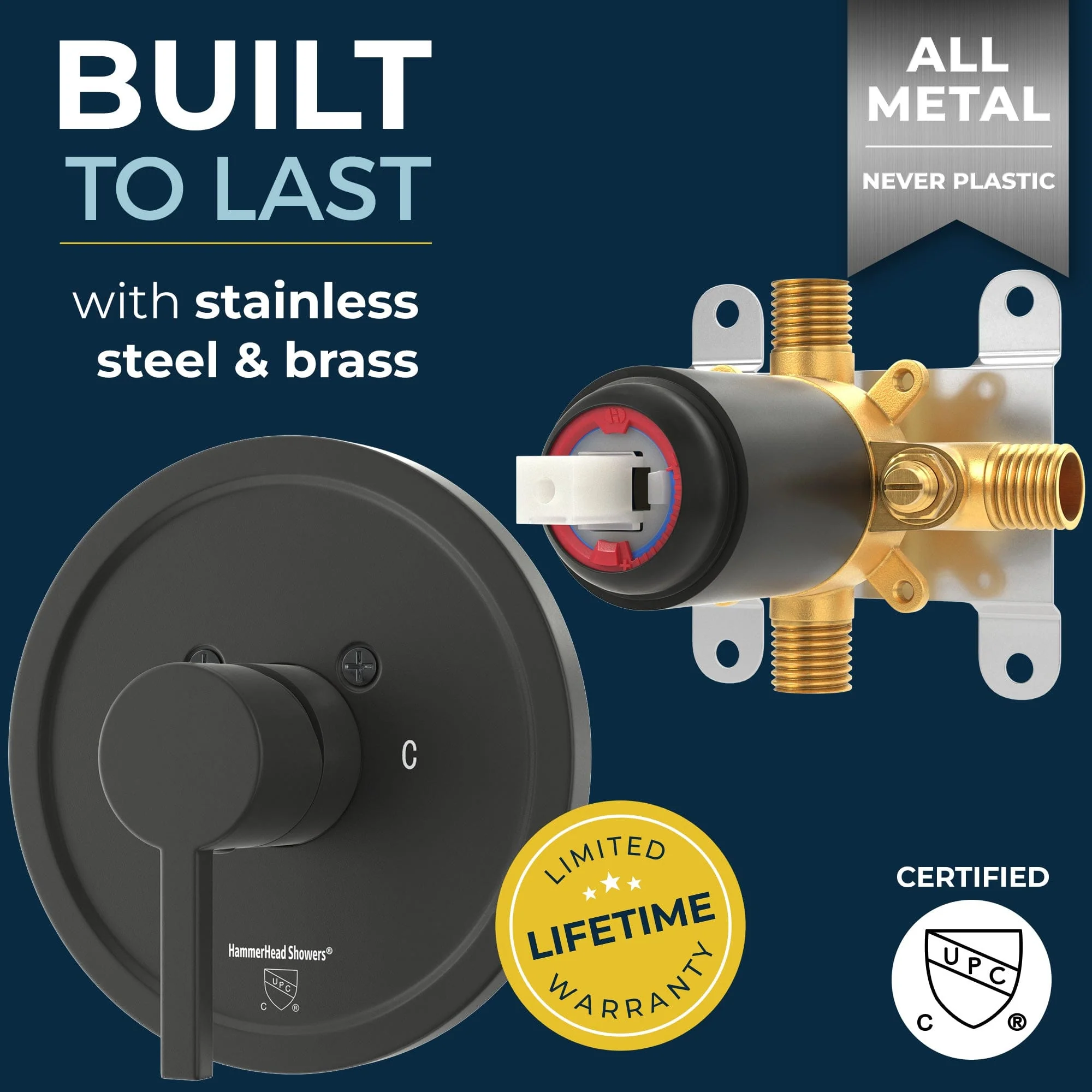 1-Handle Shower Valve with Trim Kit