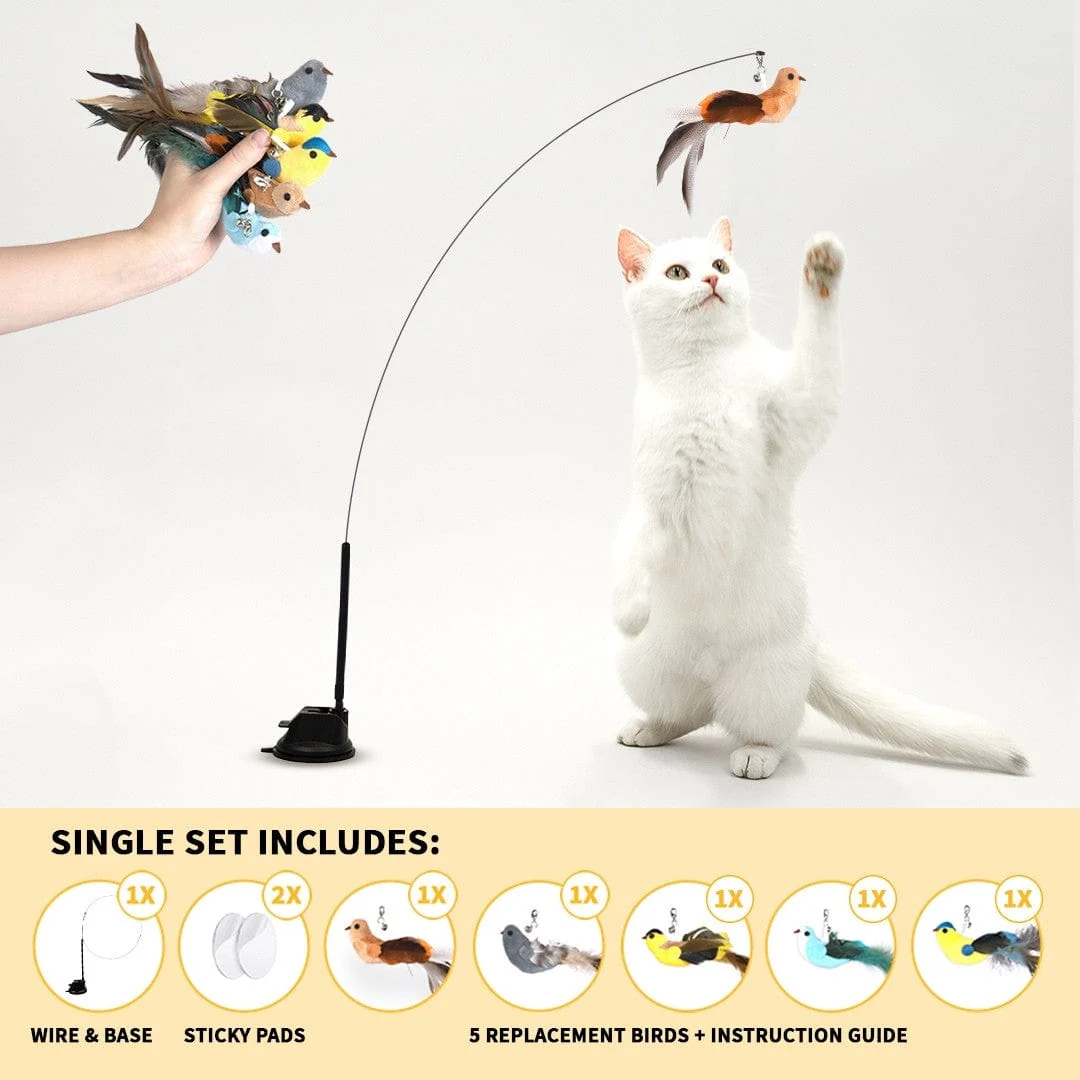 Interactive Bird Simulation Cat Toy Set | Leo's Paw
