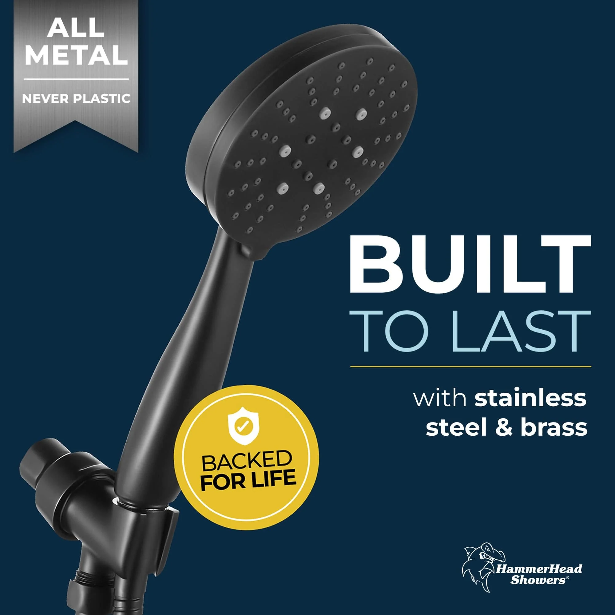 3-Spray Handheld Shower Head Set