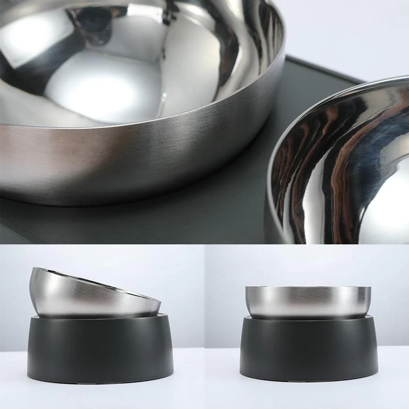 Anti-Vomiting Stainless Steel Cat Bowl