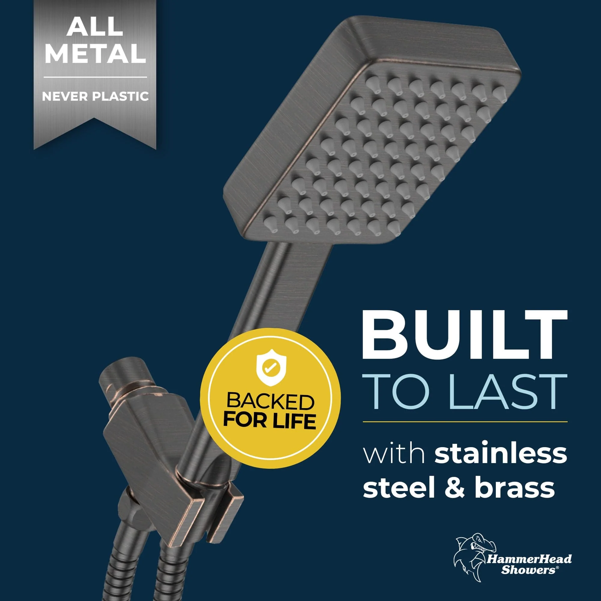 1- Spray Square Handheld Shower Set