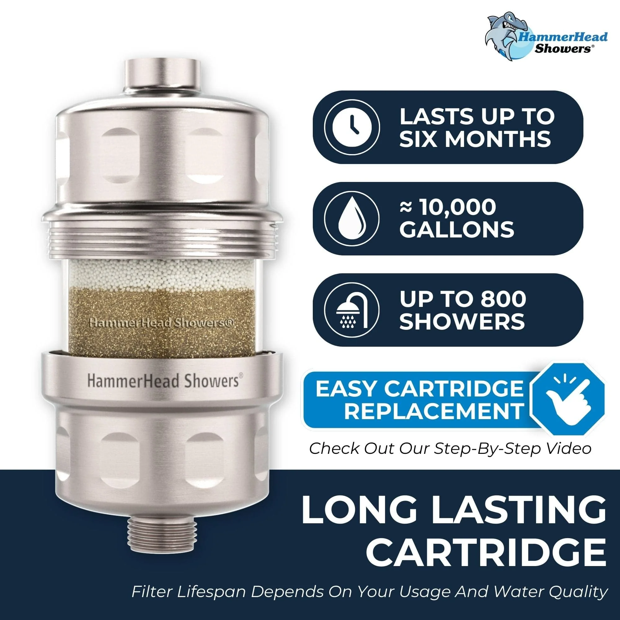 8 Inch Rain Shower Head with Shower Head Filter