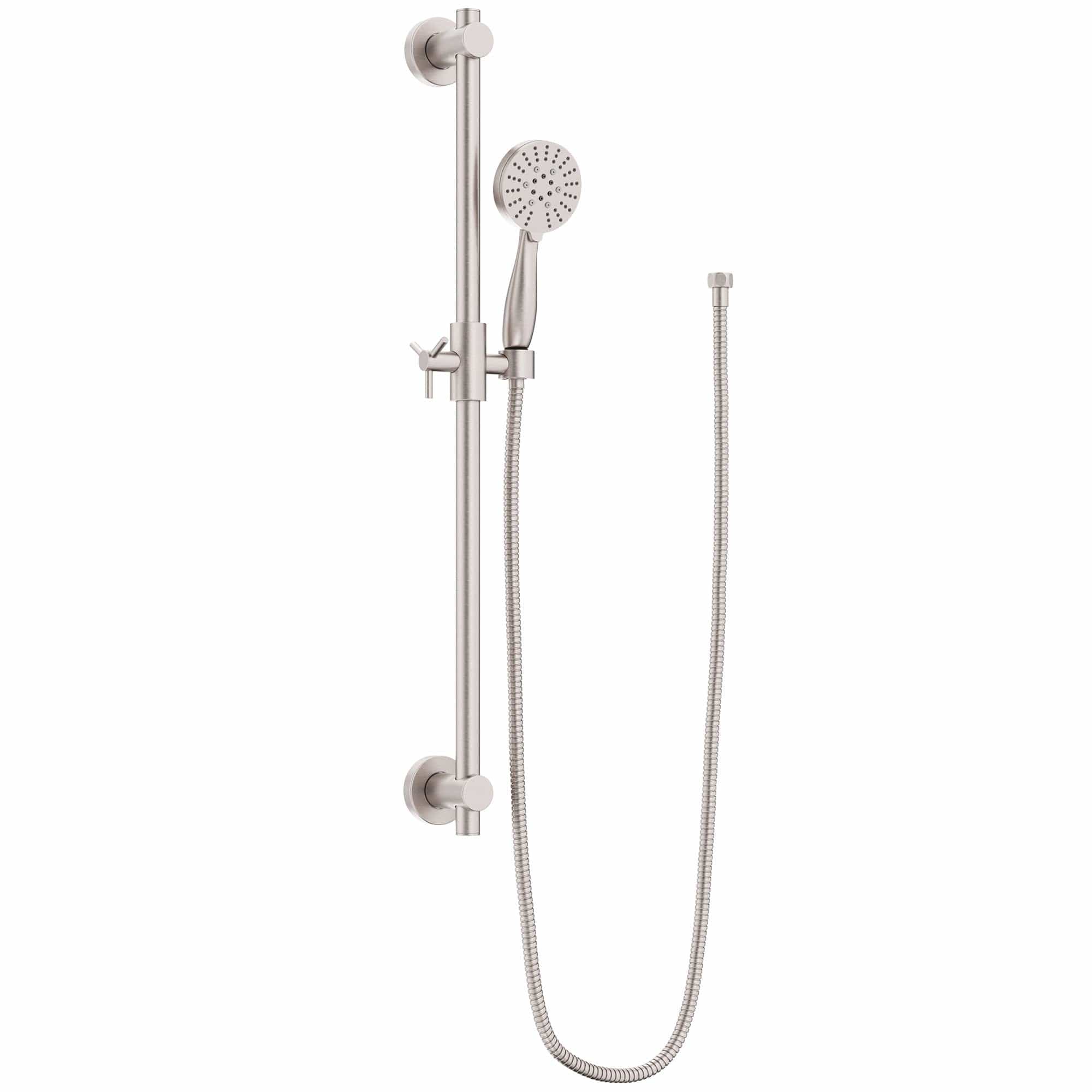 3-Spray Hand Held Shower Head Set with Slide Bar