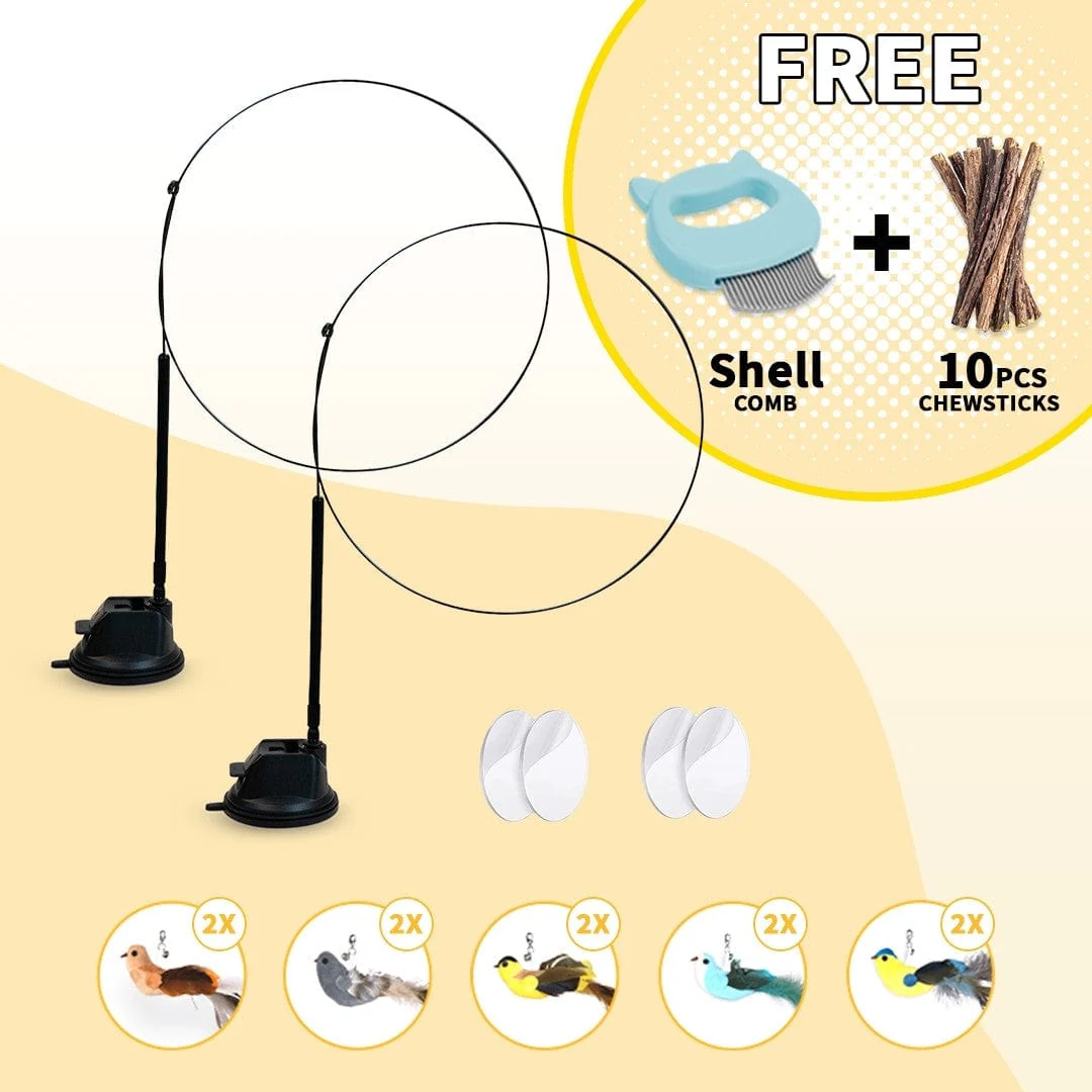 Interactive Bird Simulation Cat Toy Set | Leo's Paw