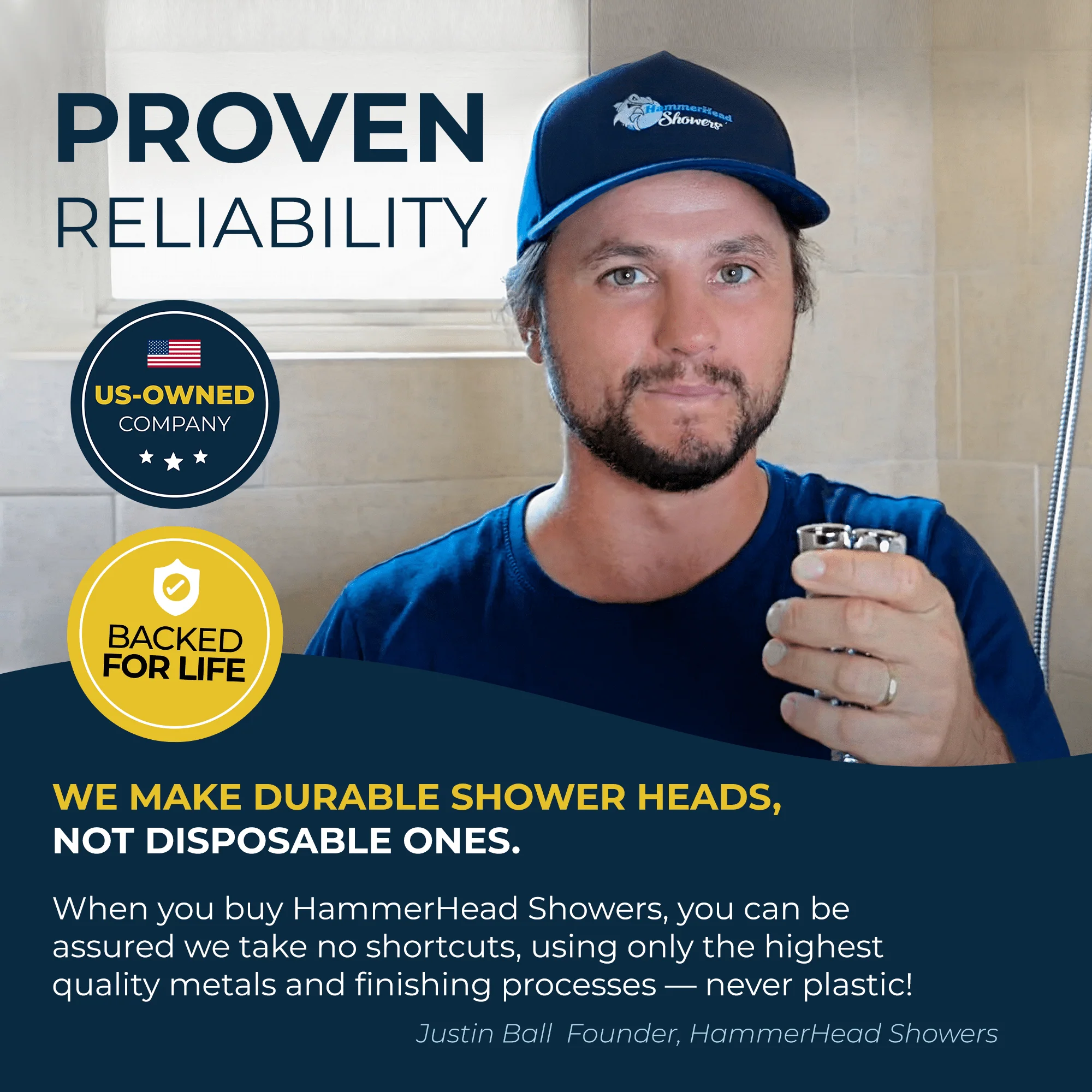 1- Spray Square Handheld Shower Set