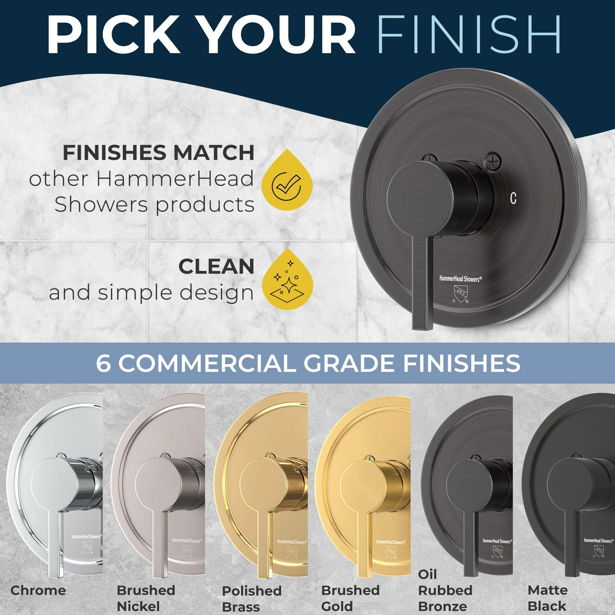 1-Handle Shower Valve with Trim Kit