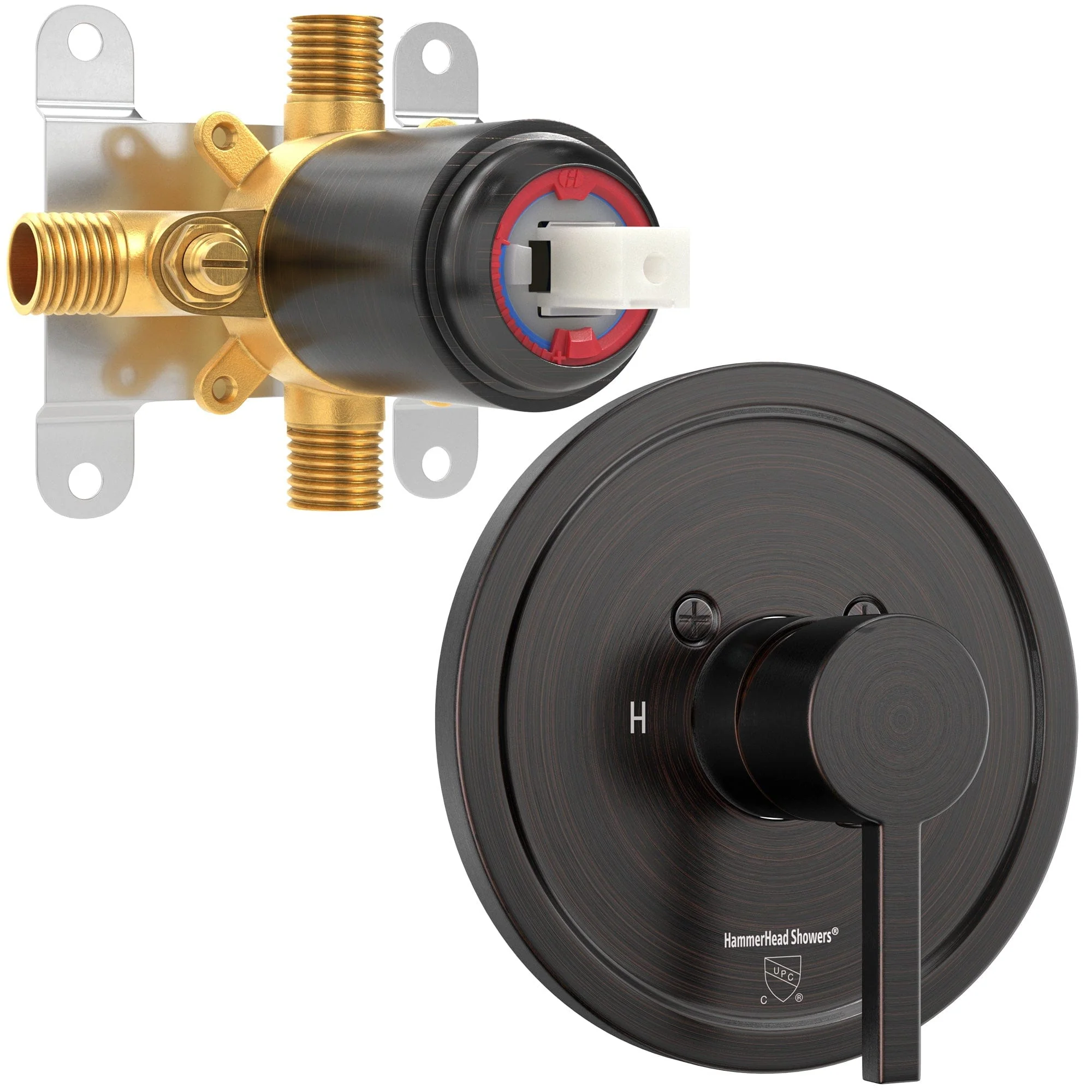 1-Handle Shower Valve with Trim Kit