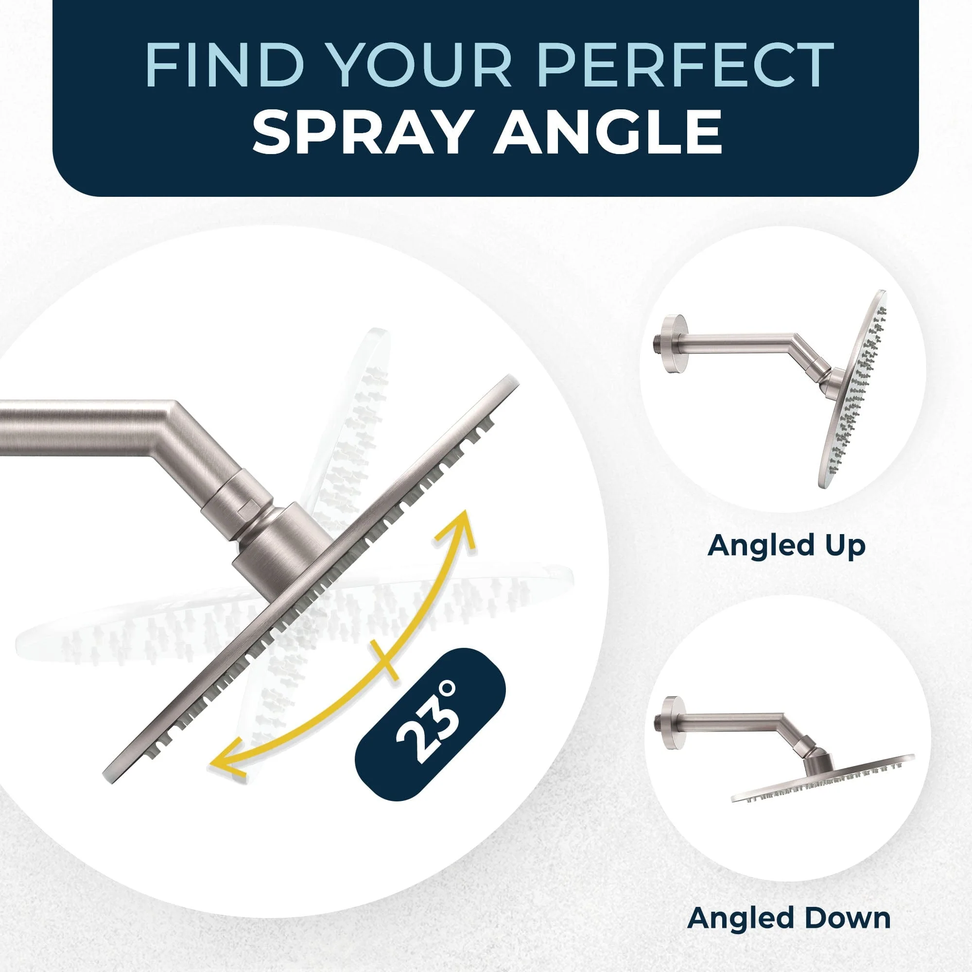 8 Inch Rain Shower Head with Shower Head Filter