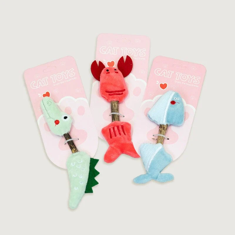 Catnip Toys with Chew Stick
