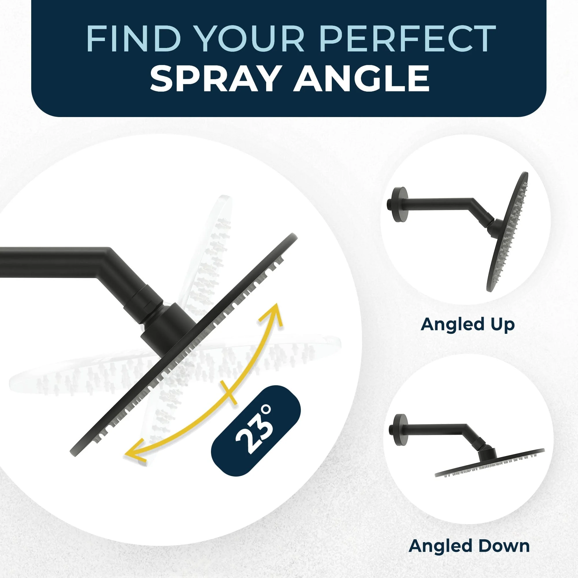 8 Inch Rain Shower Head with Shower Head Filter