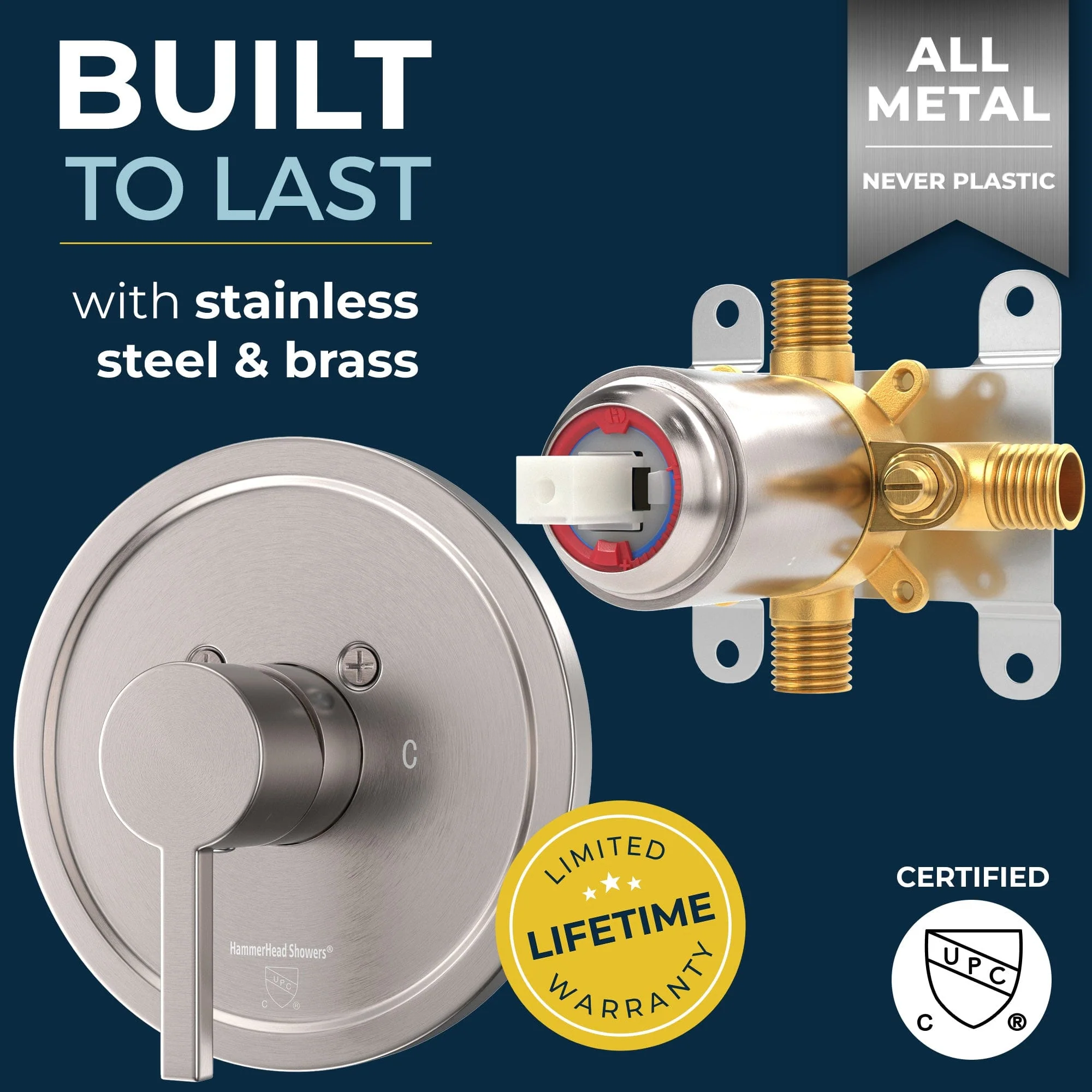 1-Handle Shower Valve with Trim Kit