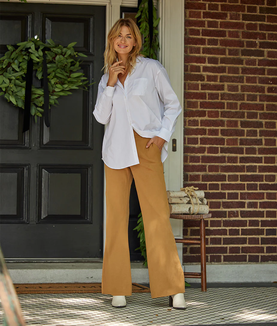 The Easy High-Waisted Flare Pant - Chai