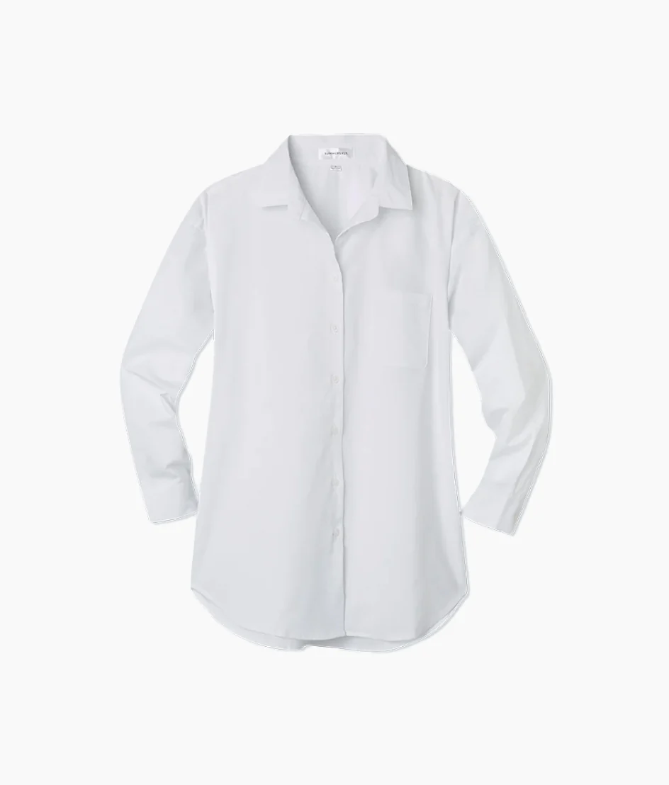The Perfect Boyfriend Shirt - White Sand