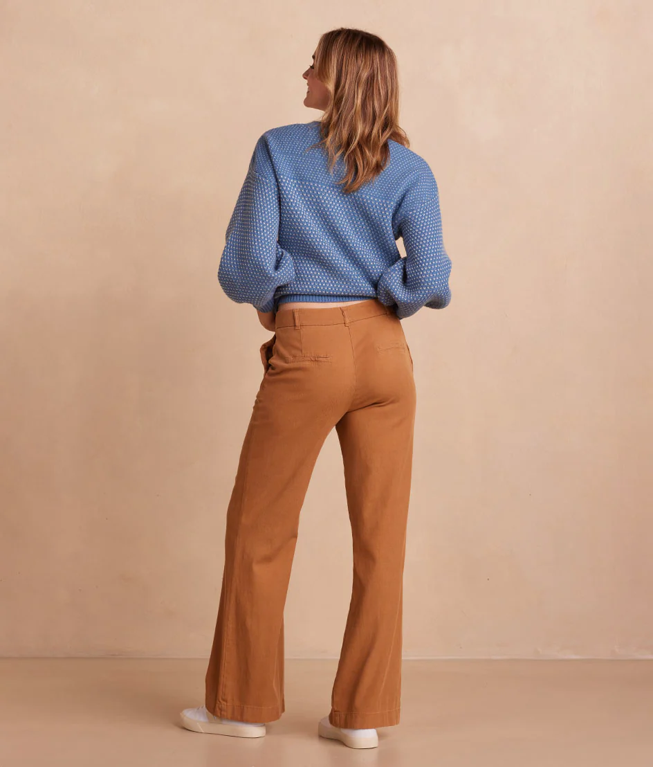 The Easy High-Waisted Flare Pant - Chai
