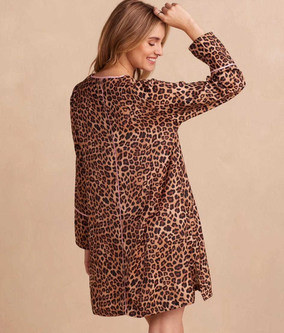 The Cloud 9 Boyfriend Sleep Shirt - Leopard