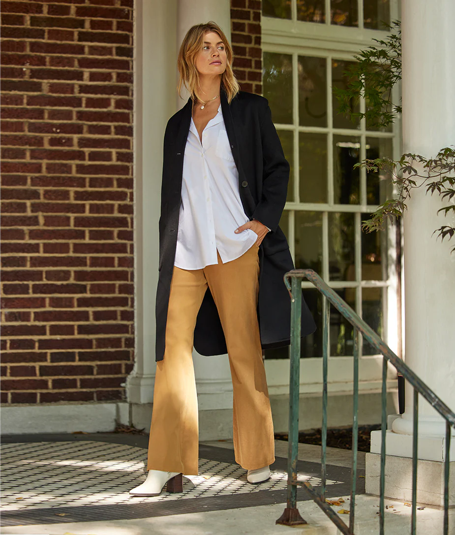 The Easy High-Waisted Flare Pant - Chai