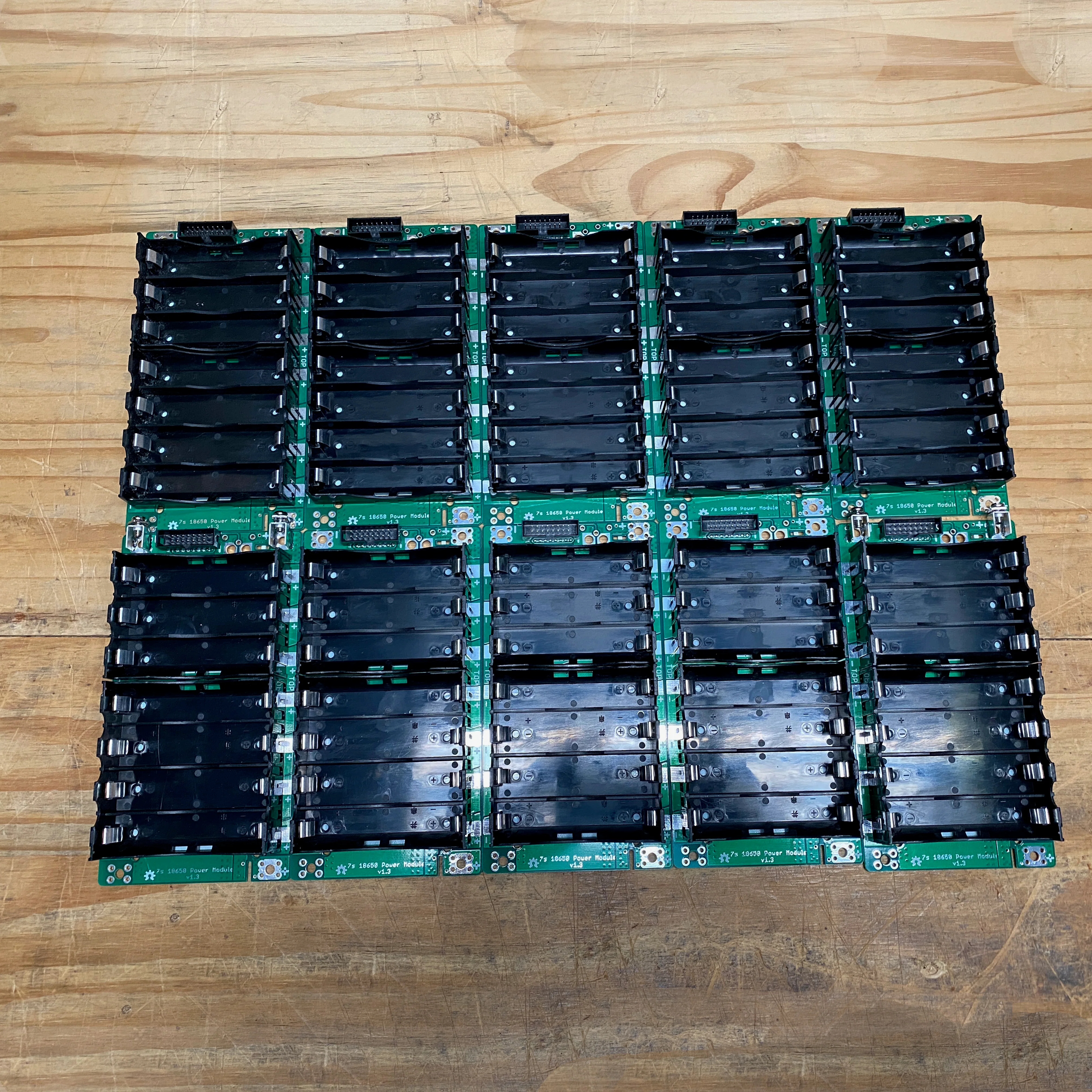 DIY 18650 Battery Module 10x Populated