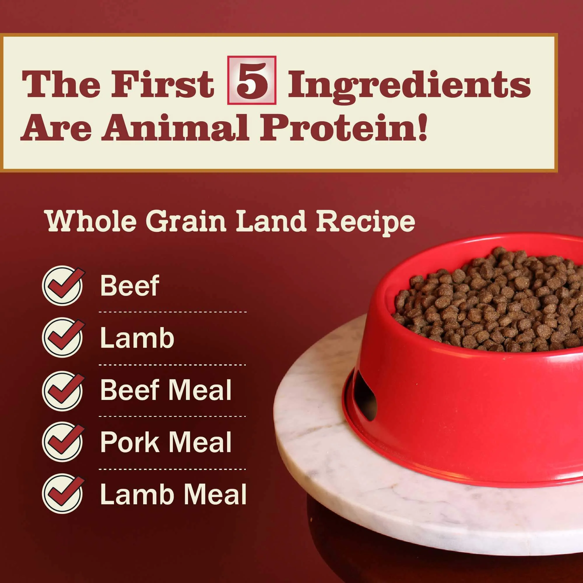 First-Five Kibble Whole Grain Land Recipe