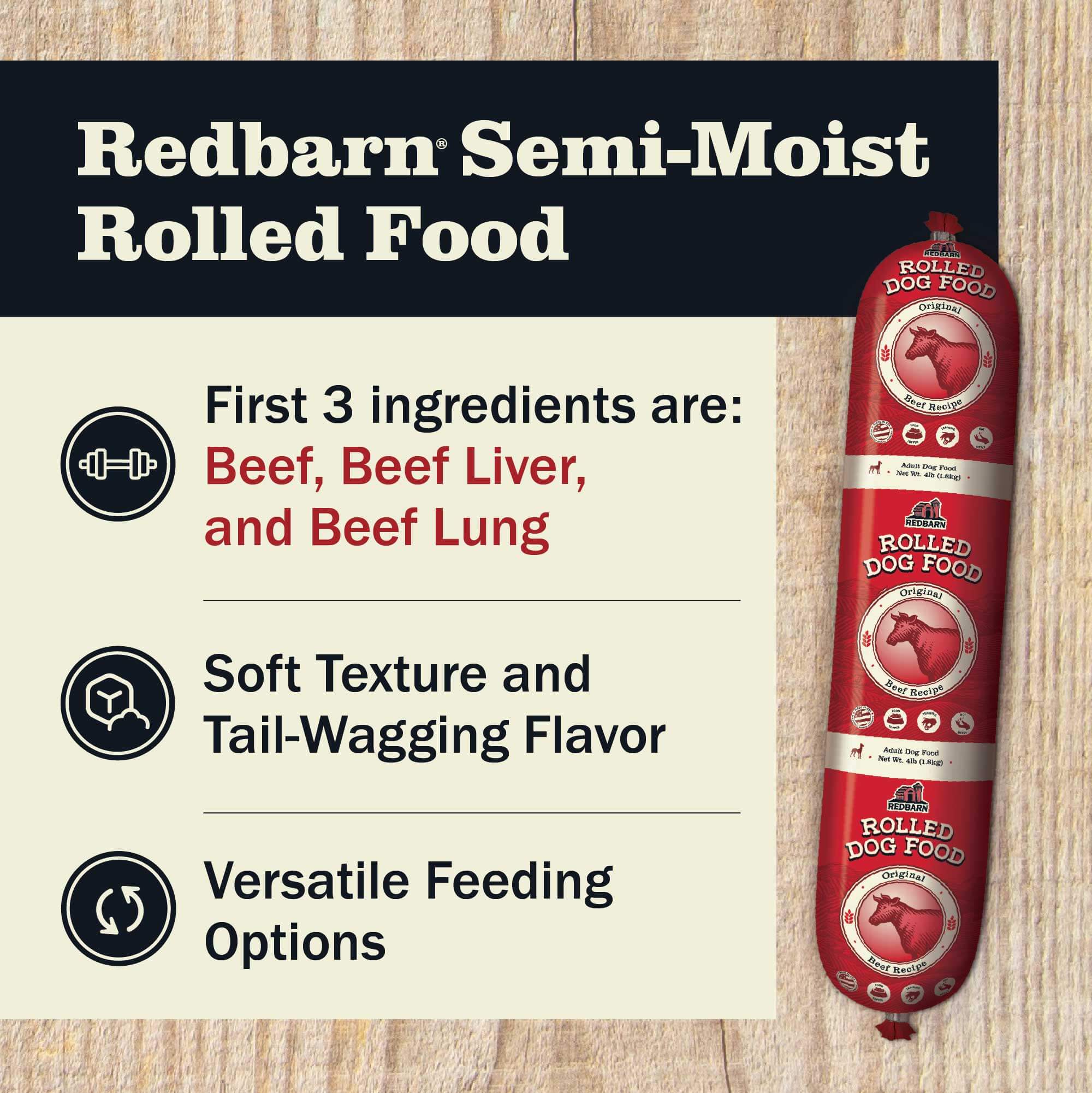 Semi-Moist Rolled Food Beef Recipe