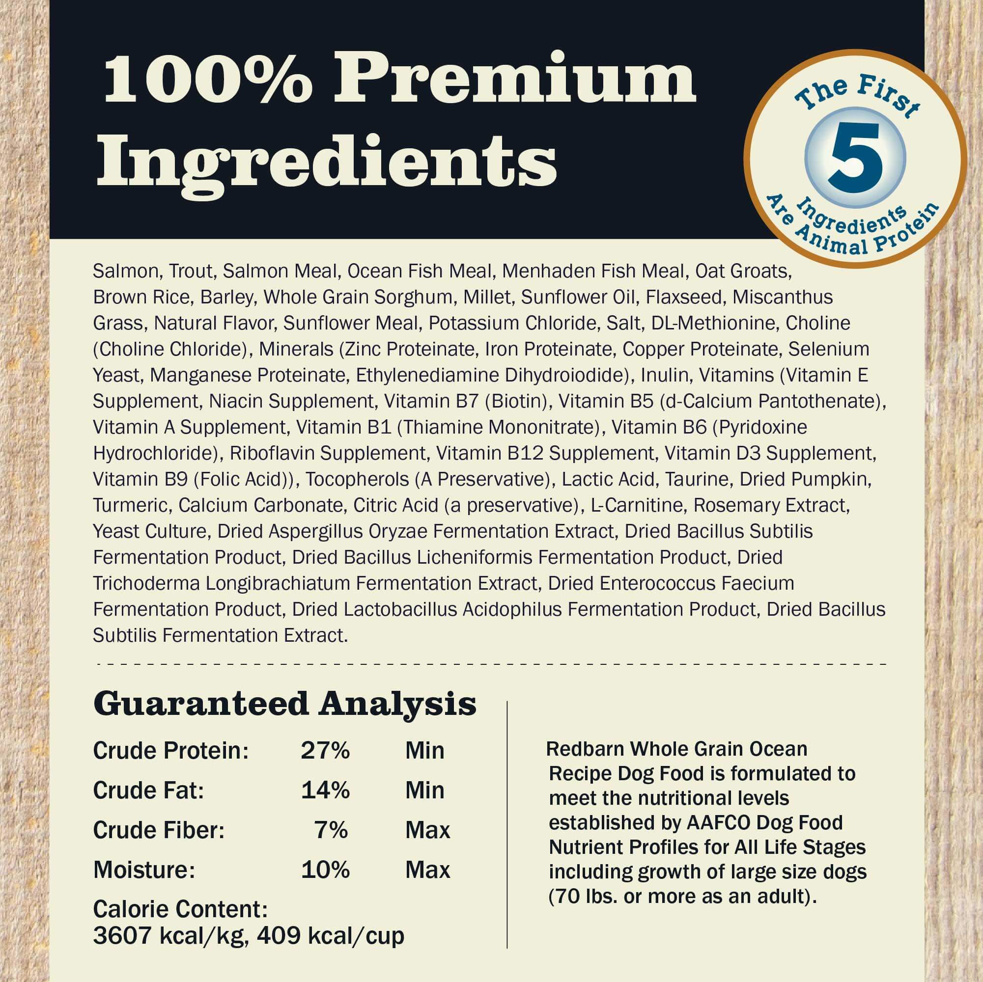 First-Five Kibble Whole Grain Ocean Recipe