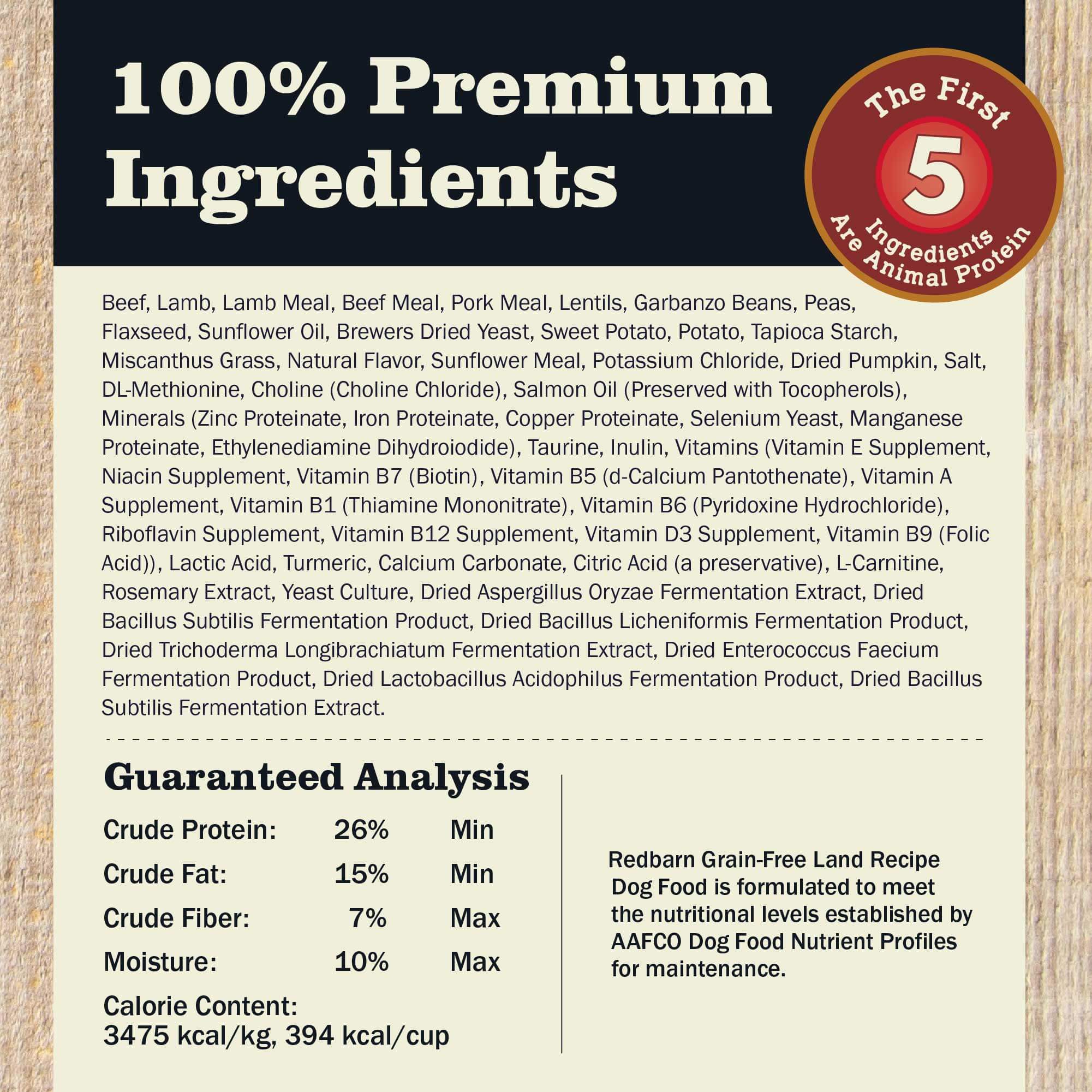 First-Five Kibble Grain-Free Land Recipe