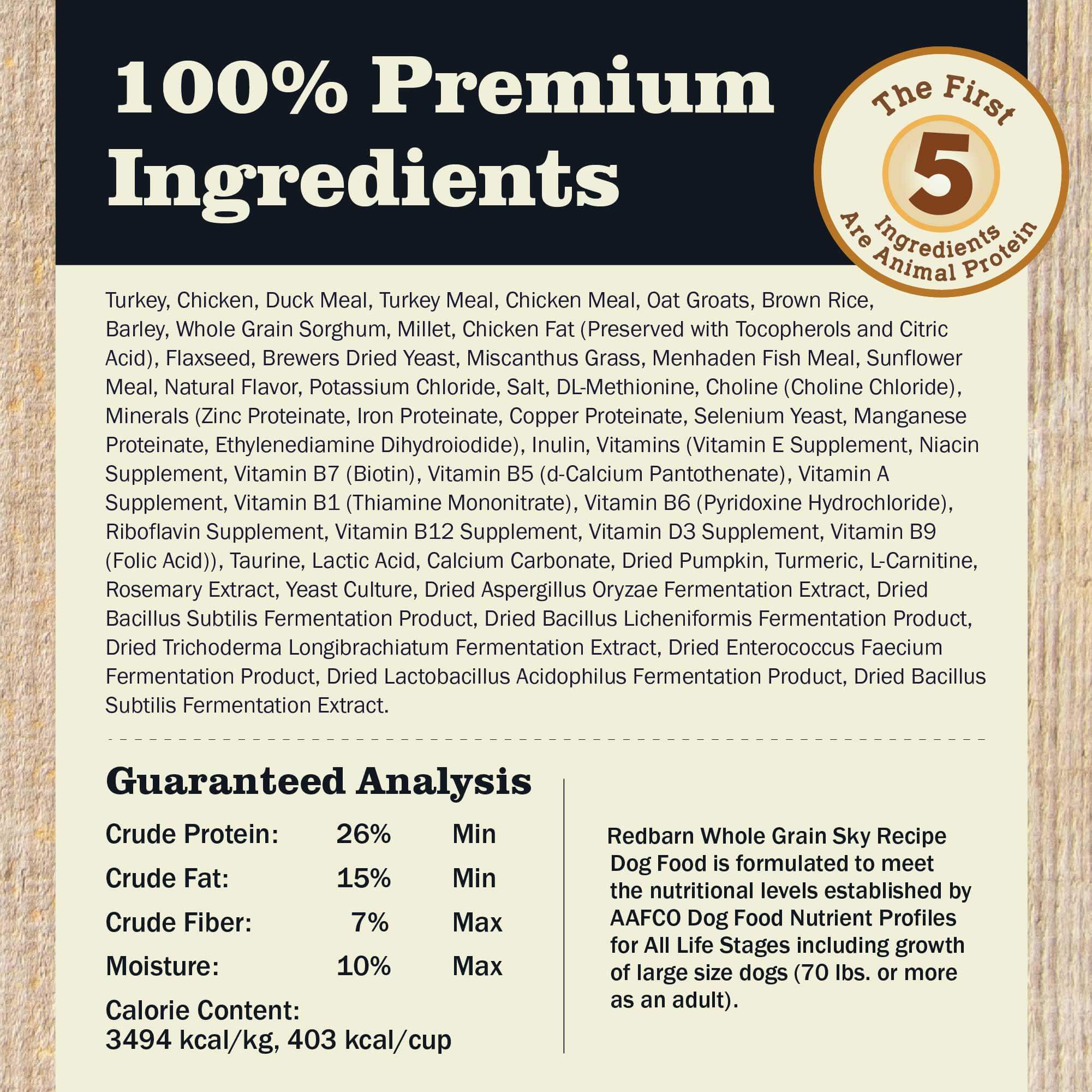 First-Five Kibble Whole Grain Sky Recipe