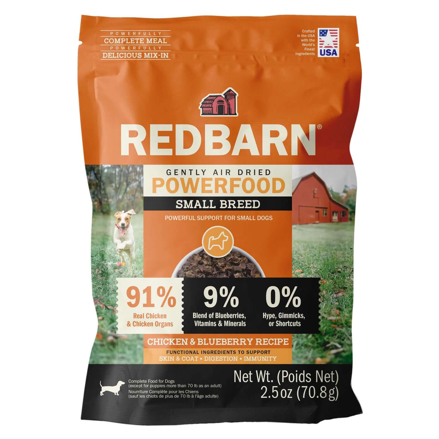 Air Dried Powerfood Small Breed Chicken & Blueberry Recipe