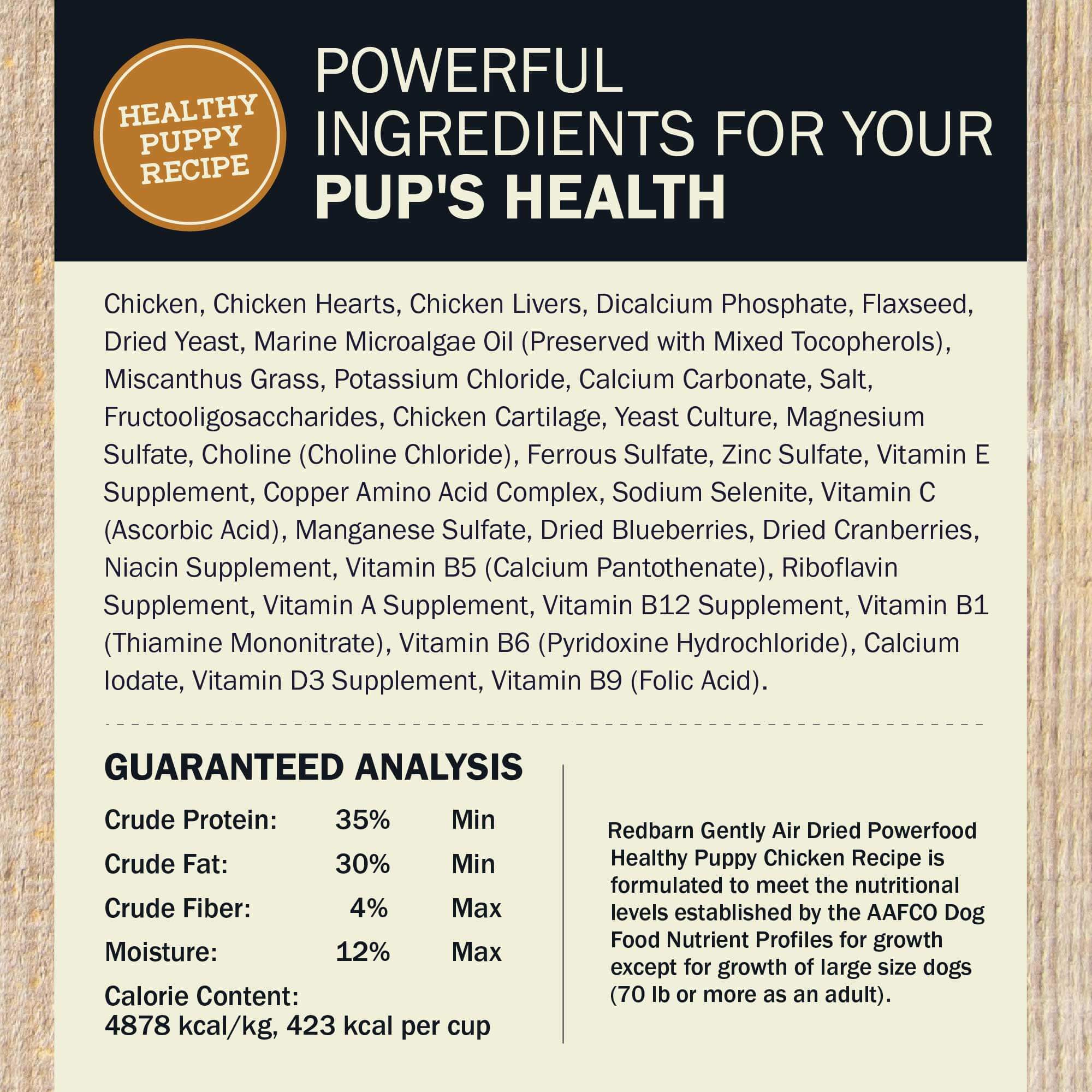 Air Dried Powerfood Healthy Puppy Chicken Recipe