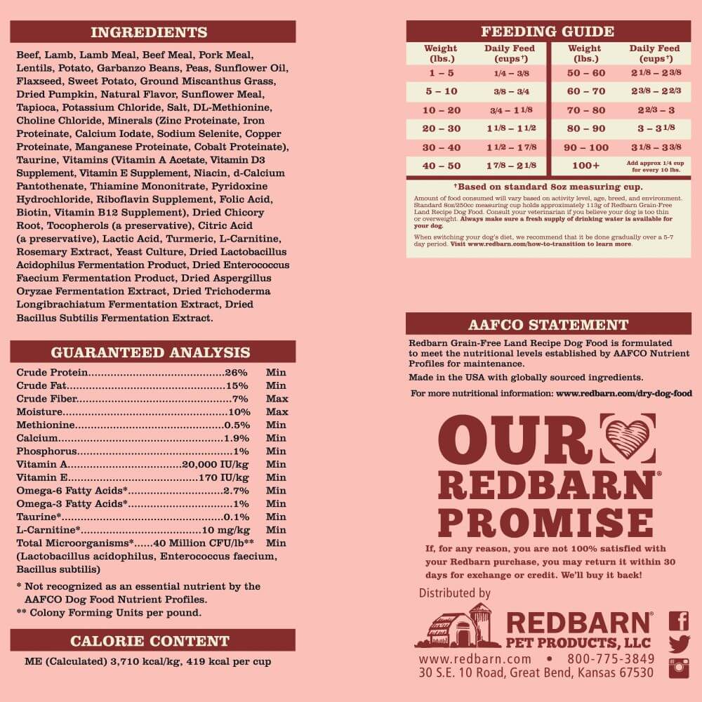 First-Five Kibble Grain-Free Land Recipe