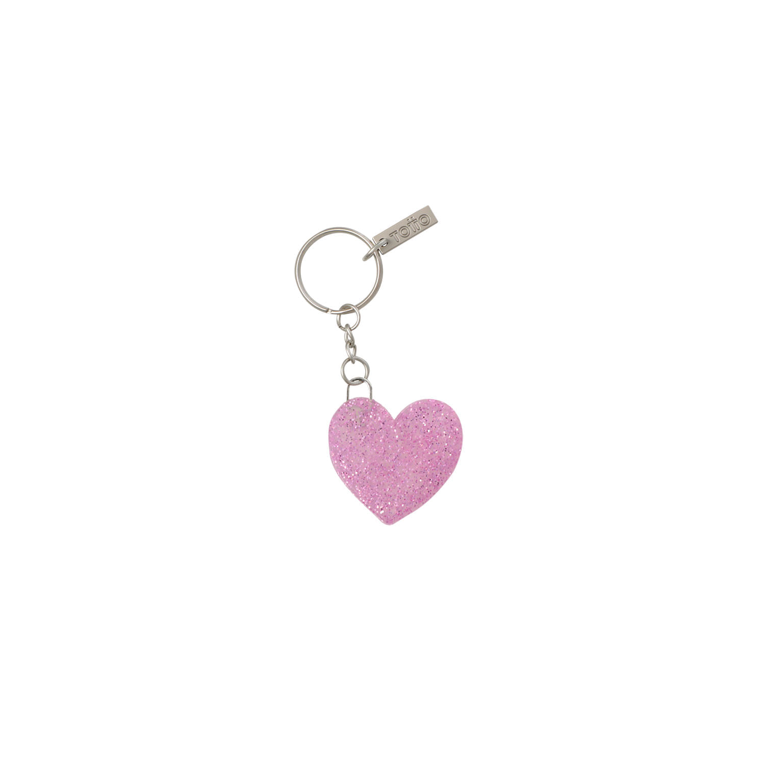 Llavero de Goma Abc color Morado