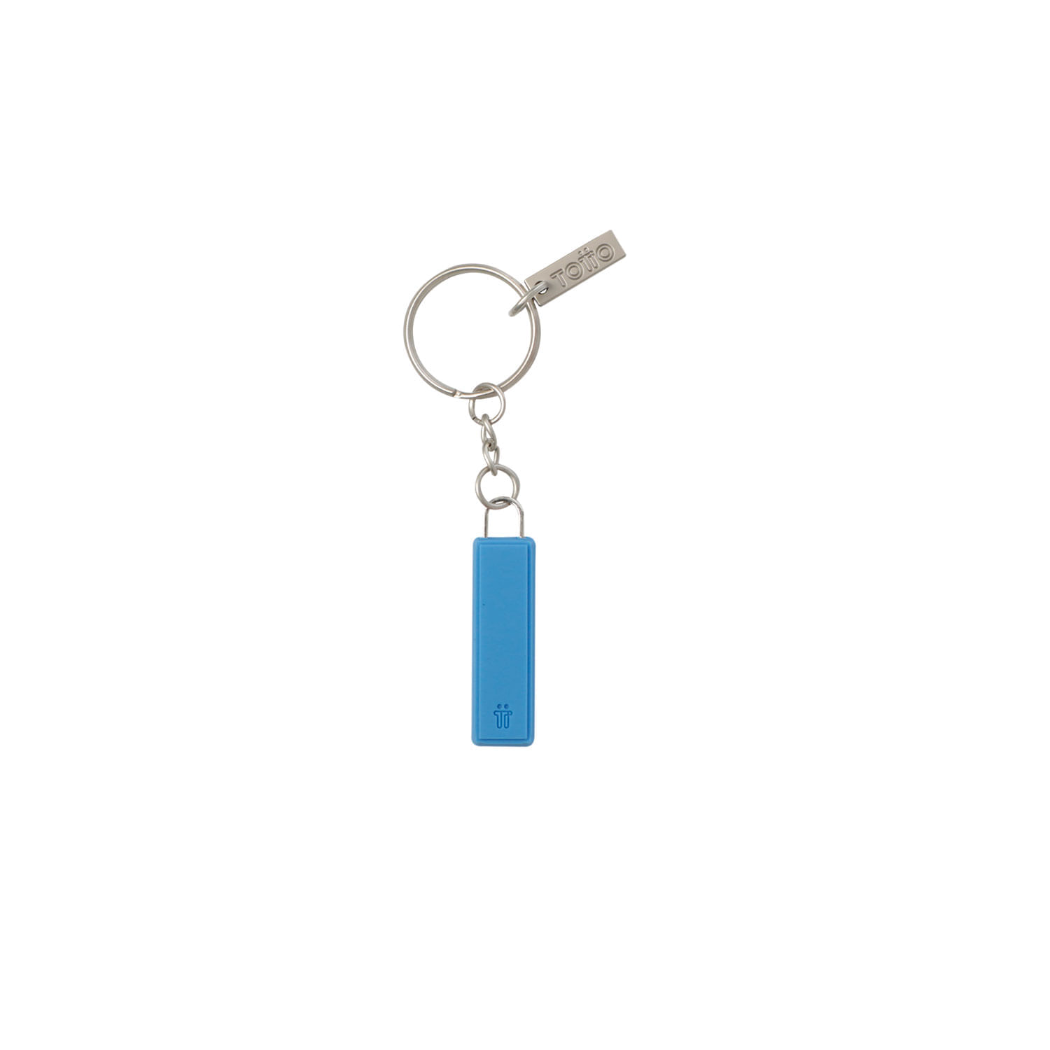 Llavero de Goma Abc color Azul