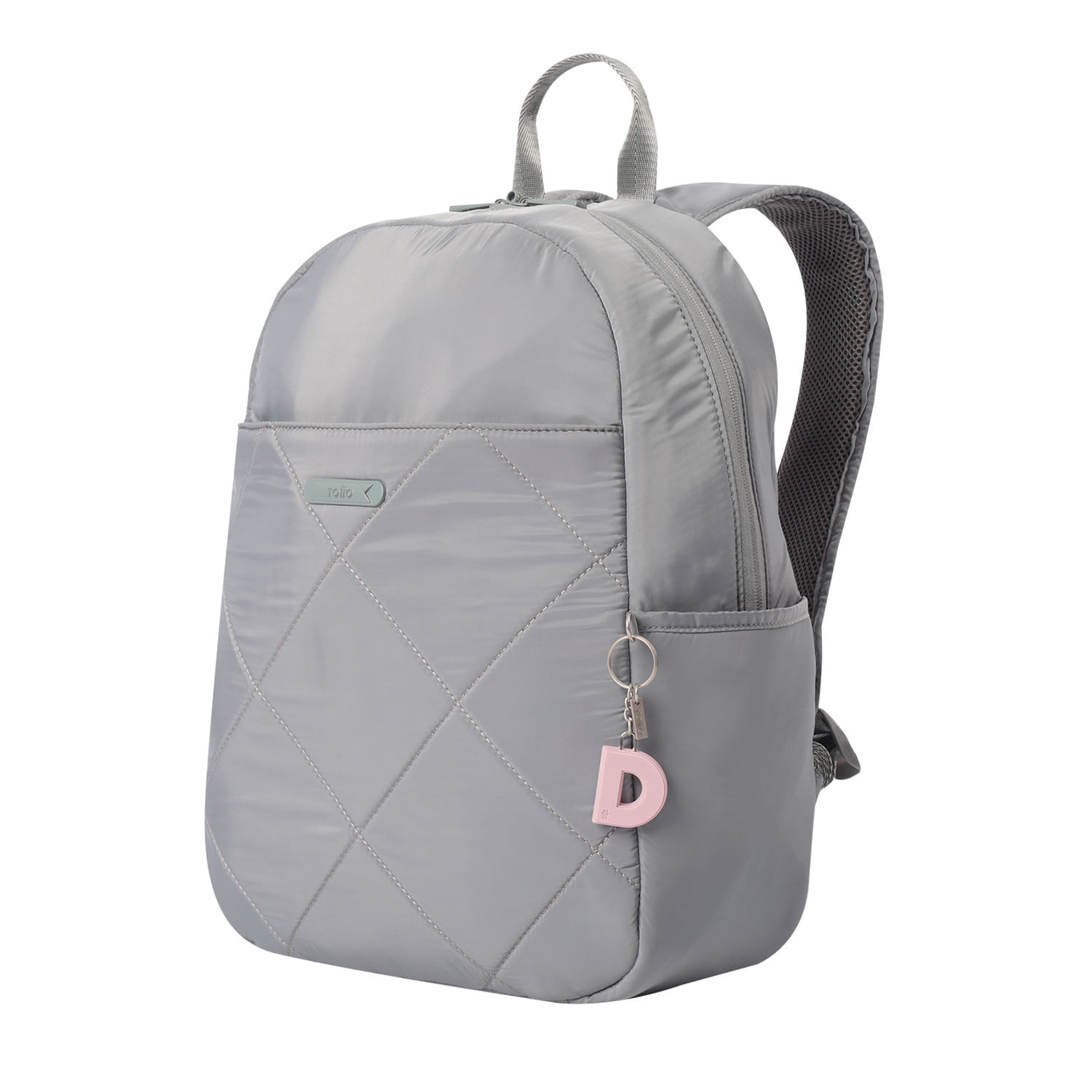 Llavero de Goma Abc color Rosado