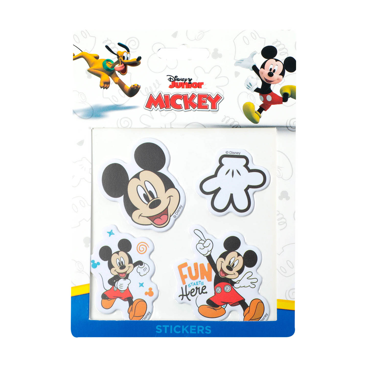 Calcomania Sticker Mickey Fun para niños Azul