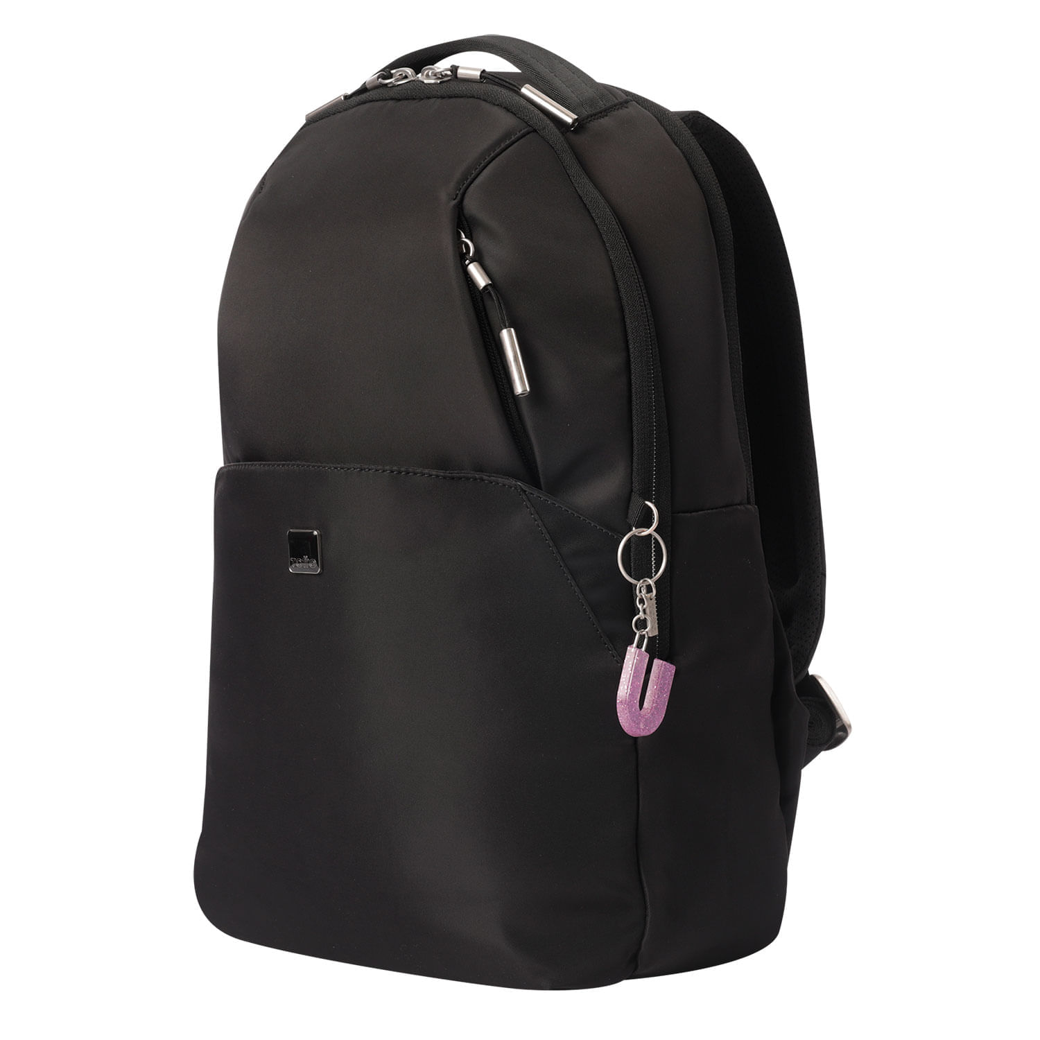 Llavero de Goma Abc color Morado