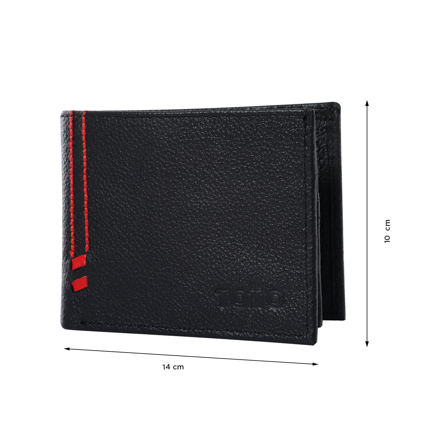 Billetera De Cuero Maxi Negra mediana Hombre