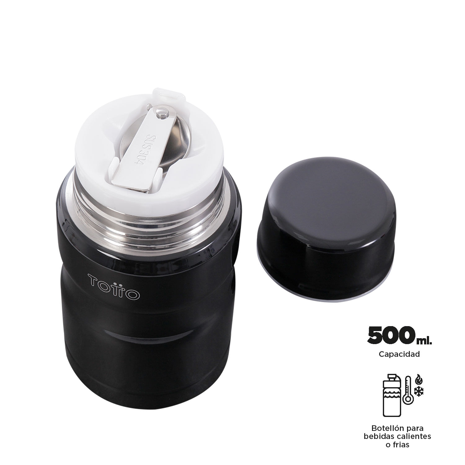Termo Protte 500 ml Negro