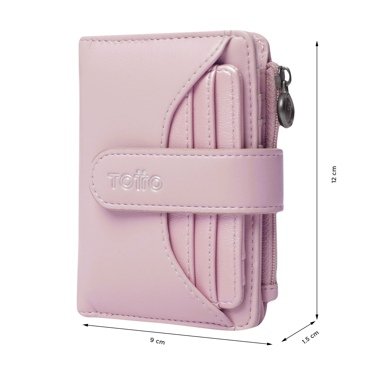 Billetera Style Dull con RFID Blocker Rosada Mujer