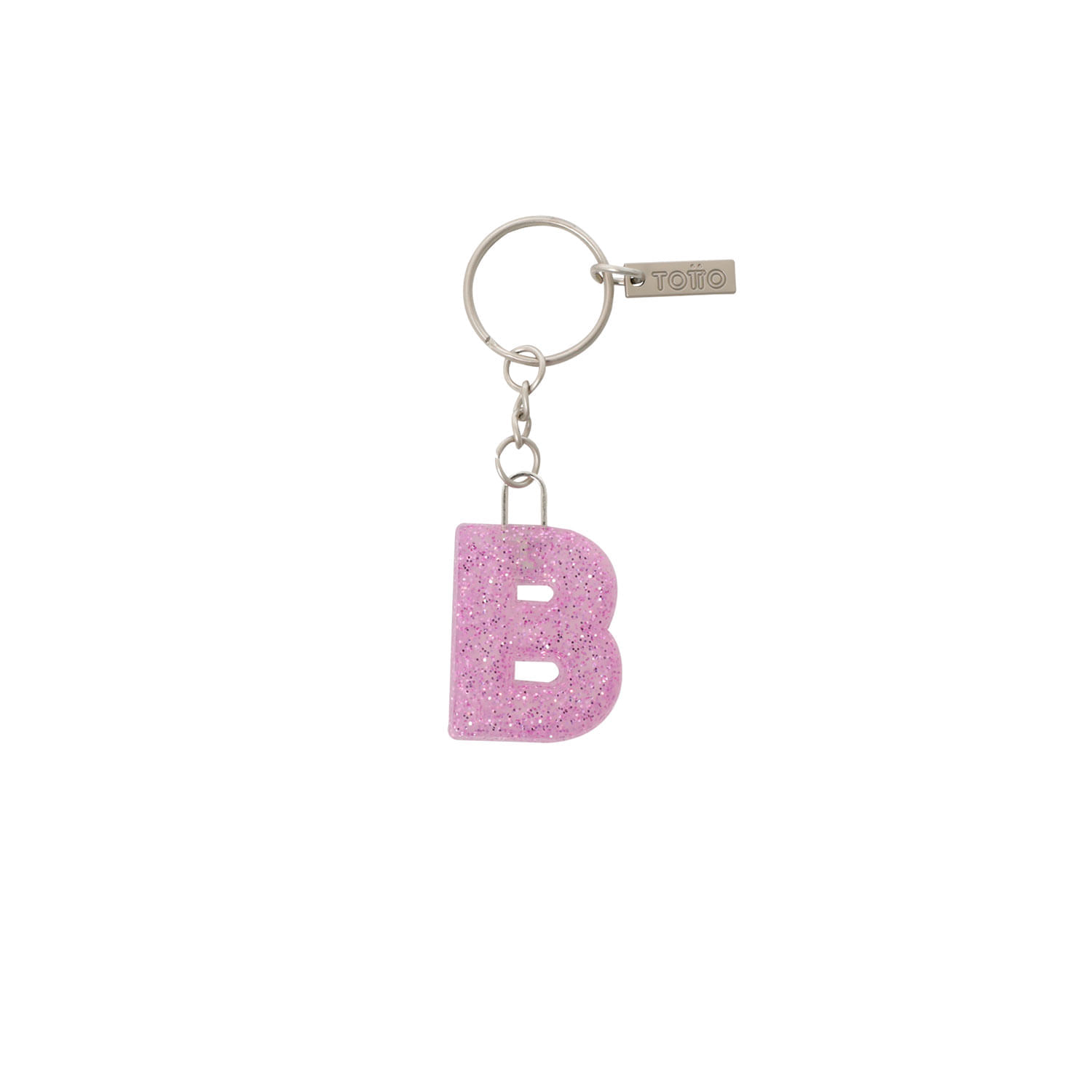 Llavero de Goma Abc color Morado