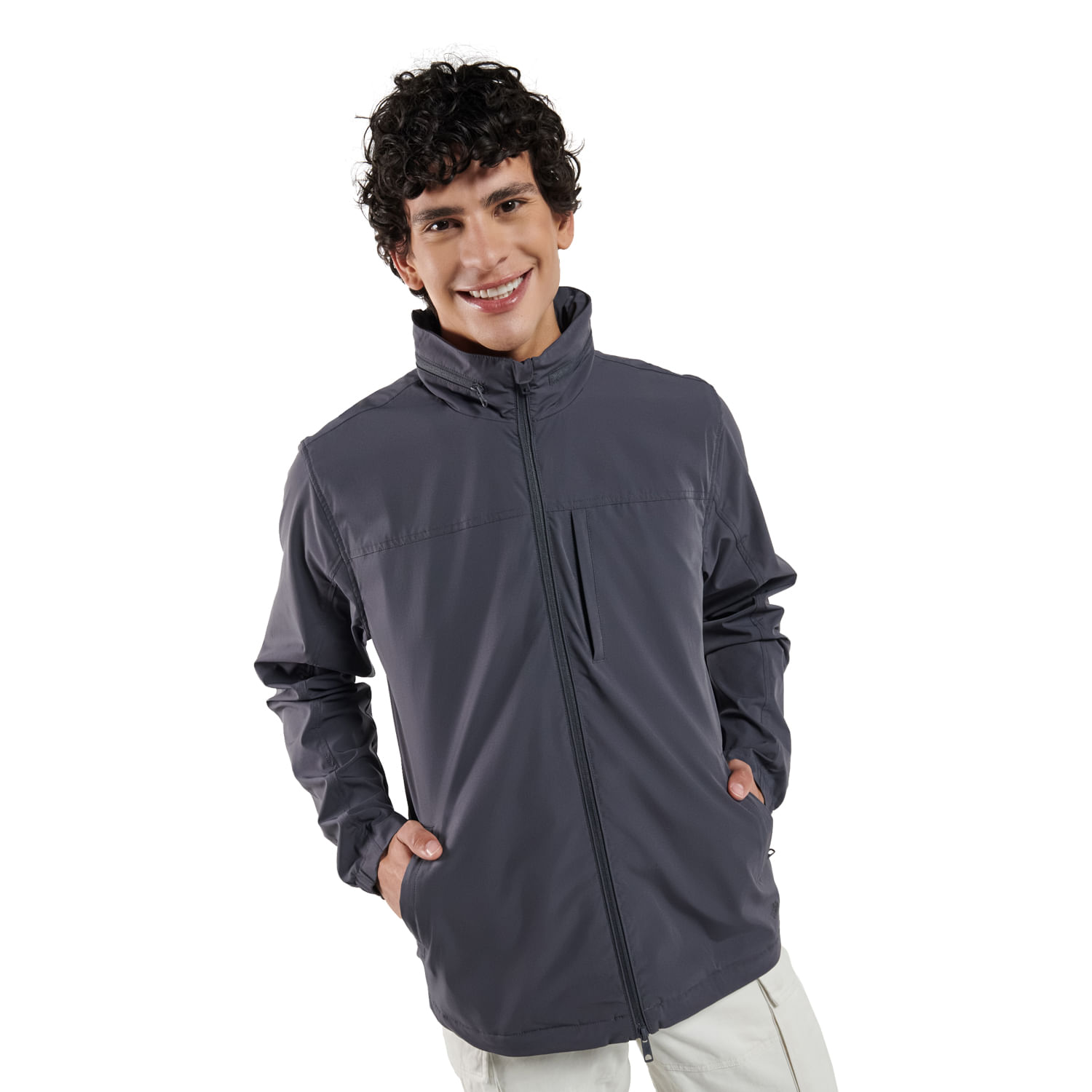 Chaqueta Ligera Hombre Traverly Gris