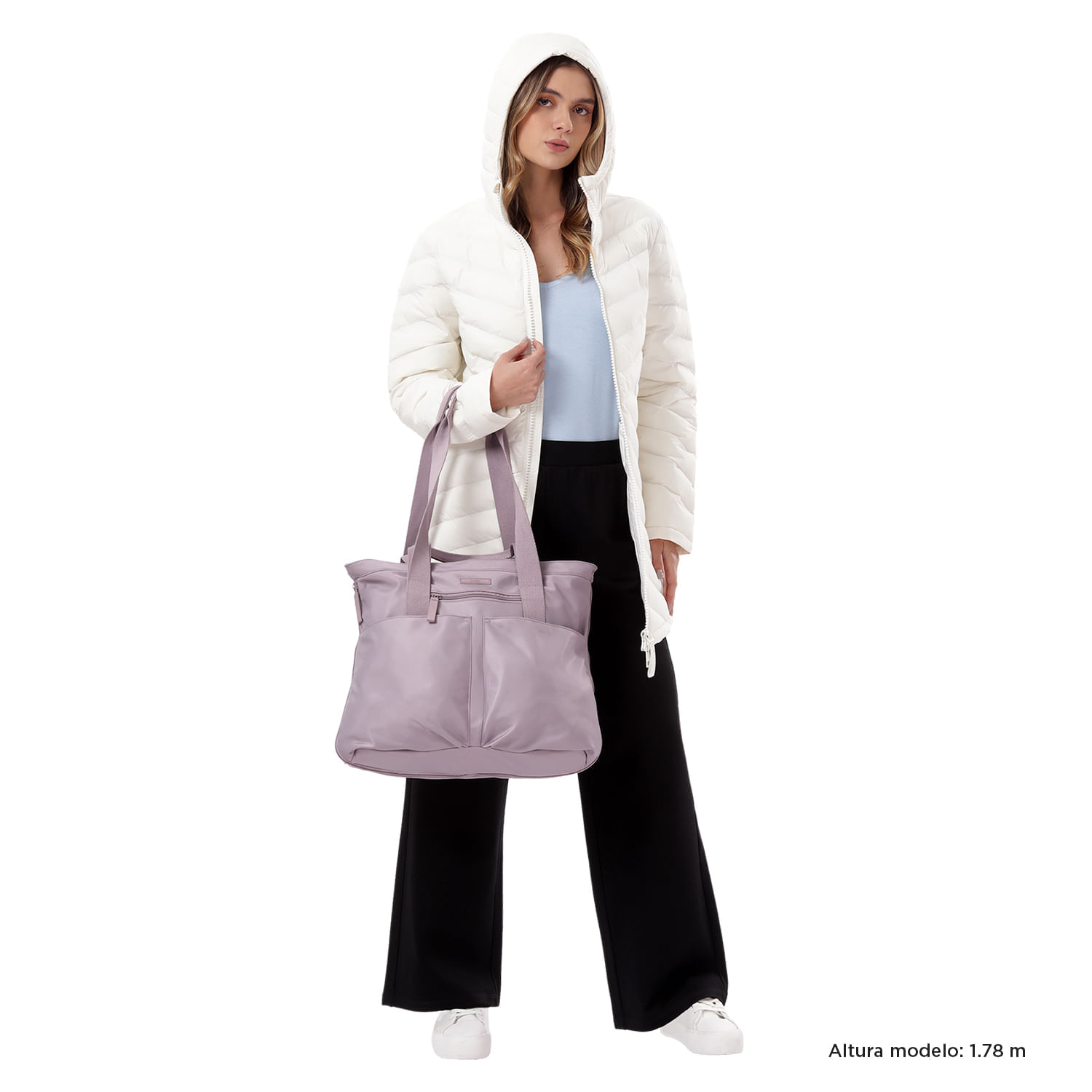 Bolso shopping para Mujer Cresa Porta PC 14" grande Rosado