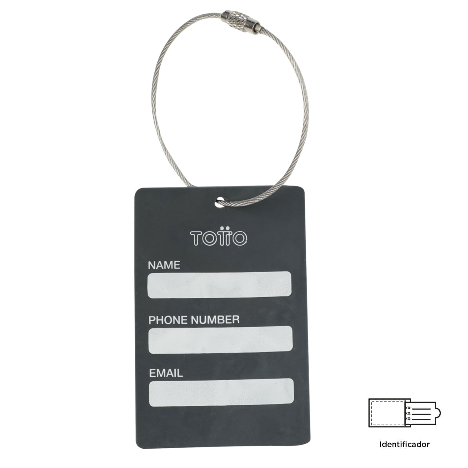 Identificador de equipaje Travel Tag Gris