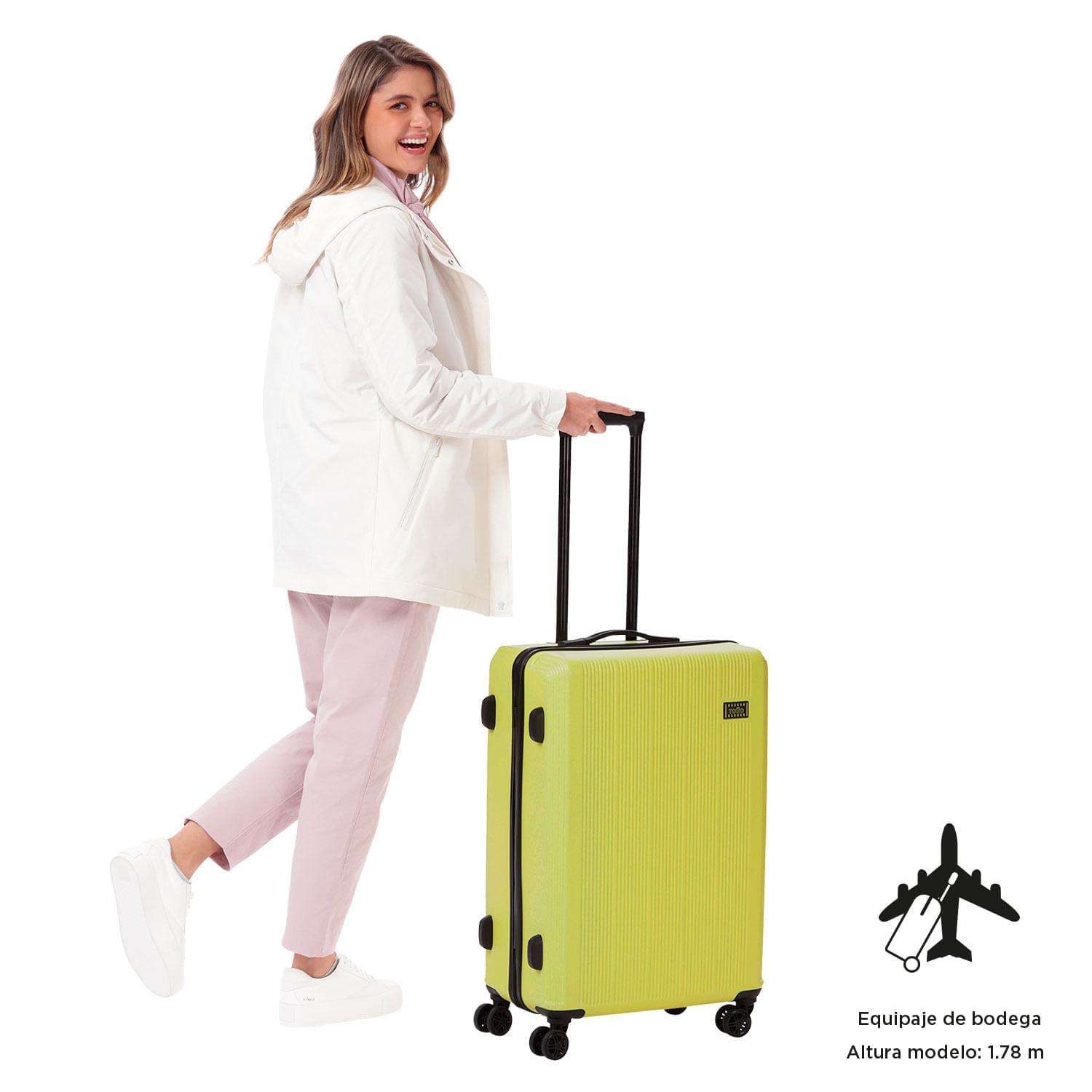 Maleta de Viaje Mediana 360 Sko 23 kilos Amarilla