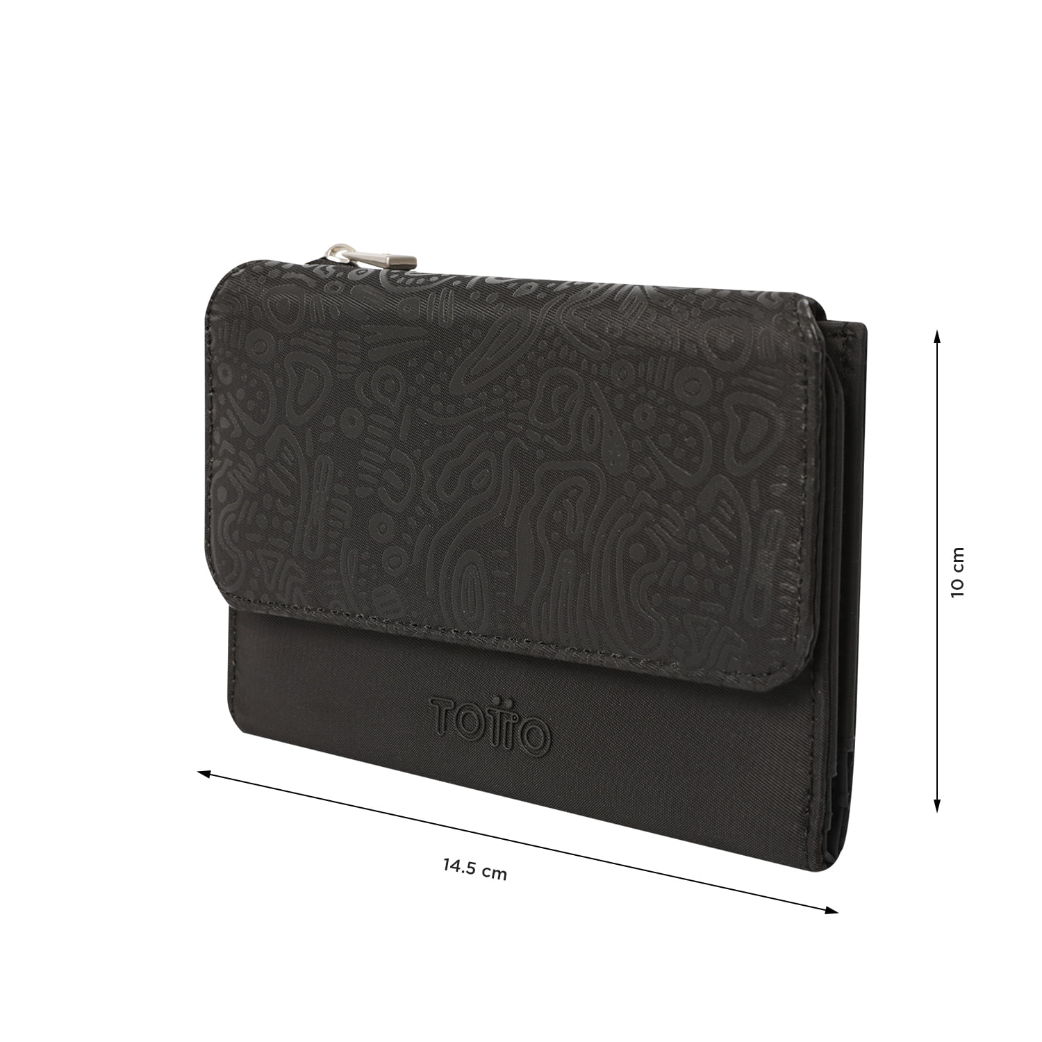 Billetera Montana con RFID Blocker Negra Mujer