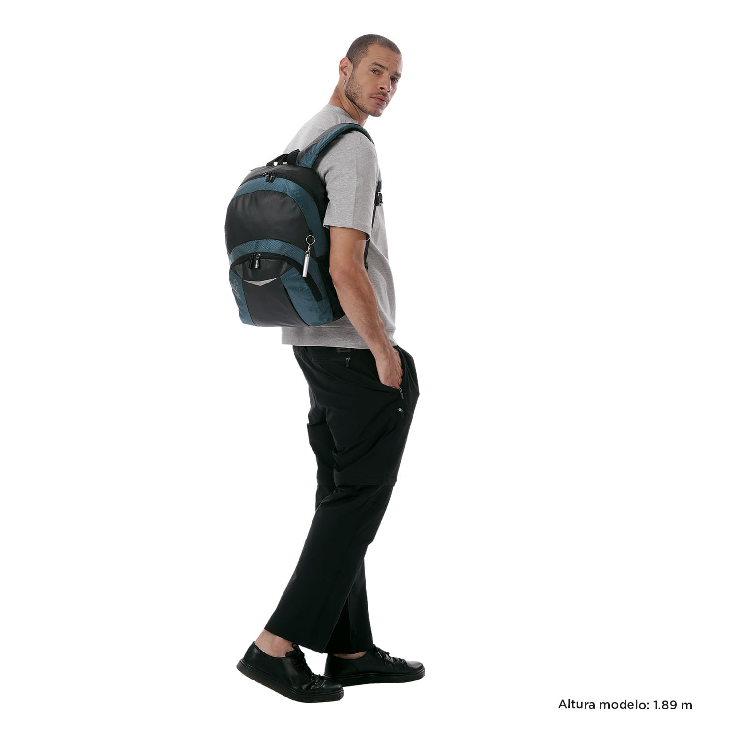 Morral Universitario Teck 2.0 Porta PC 13" Negro Hombre