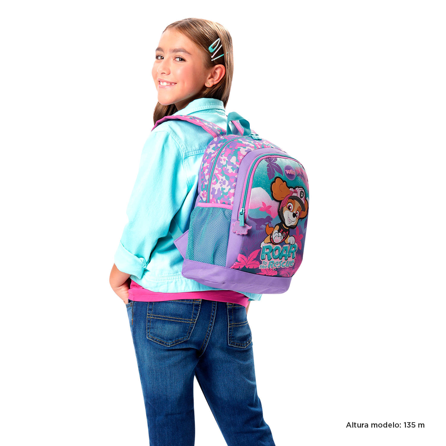 Morral para Niña Paw Patrol Mediano Morado