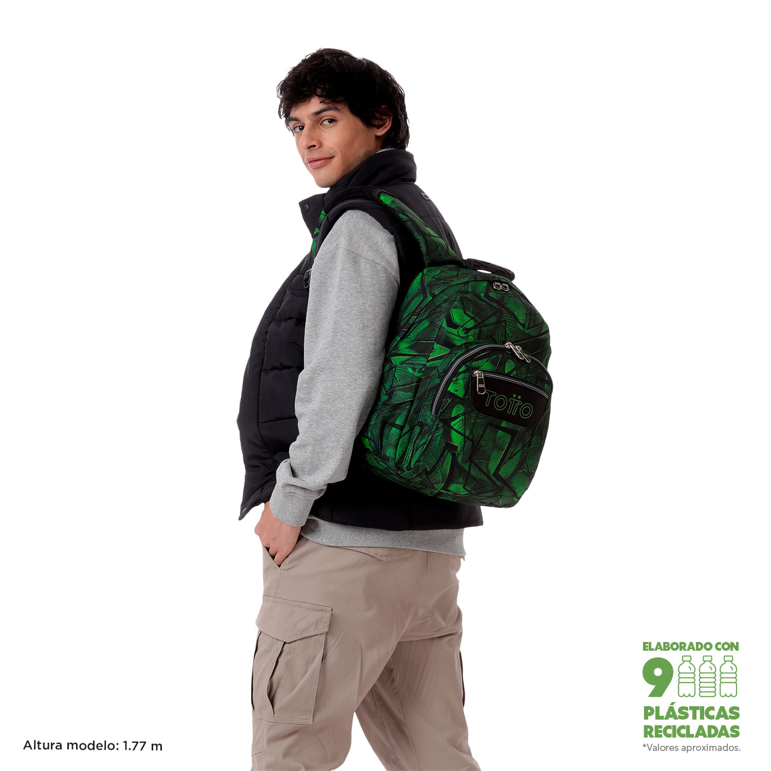 Maleta para colegio Gommas Verde